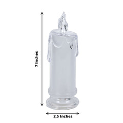 3-Pack LED Flameless Candle Lamp Warm White - Battery Operated Tea Light Candles 7"