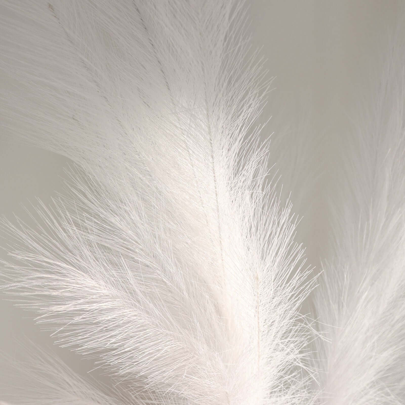 3 Stems Artificial Pampas Grass Decor White - Soft Realistic Faux Ornamental Grass Branches for Rustic Boho Chic Backdrops Floral Styling & Vase Displays 44"