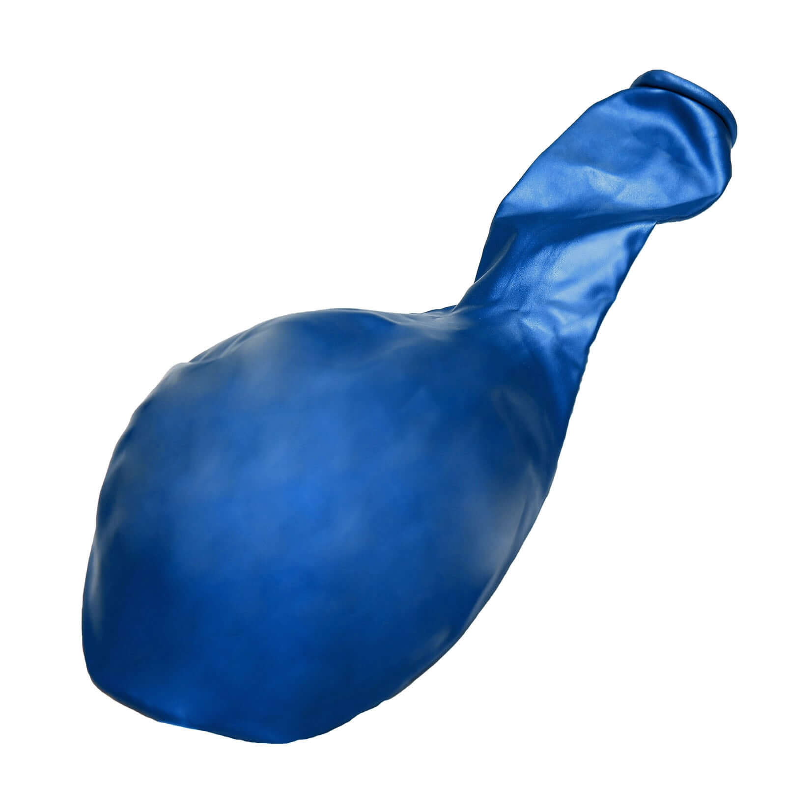 5 Pack 18" Metallic Chrome Royal Blue Latex Helium or Air Balloons