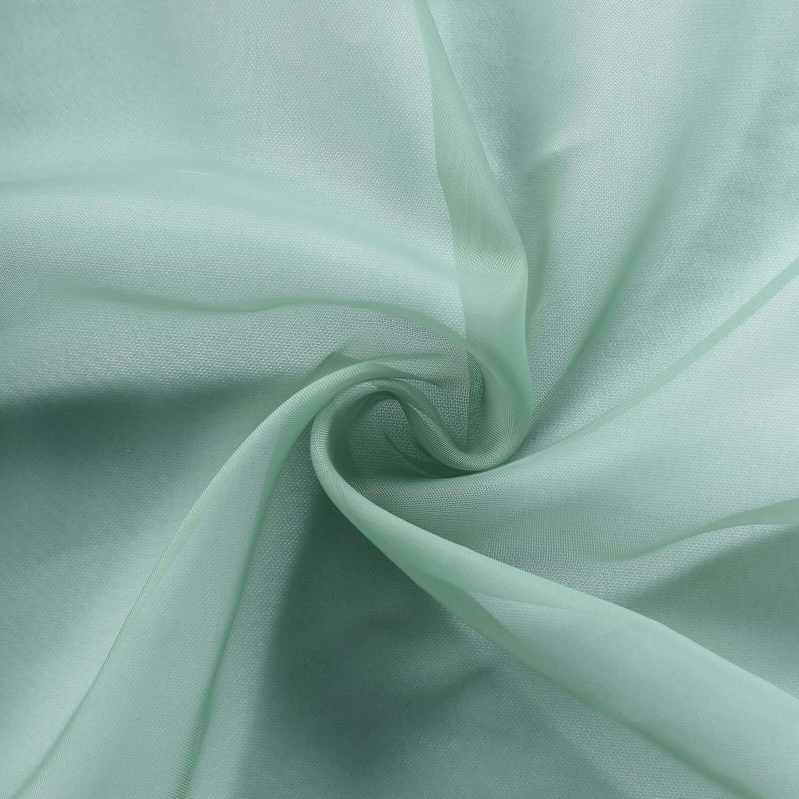 5 Pack Premium Chiffon Chair Sashes Eucalyptus Sage - Soft & Lightweight Designer Chair Bows 22"x78"