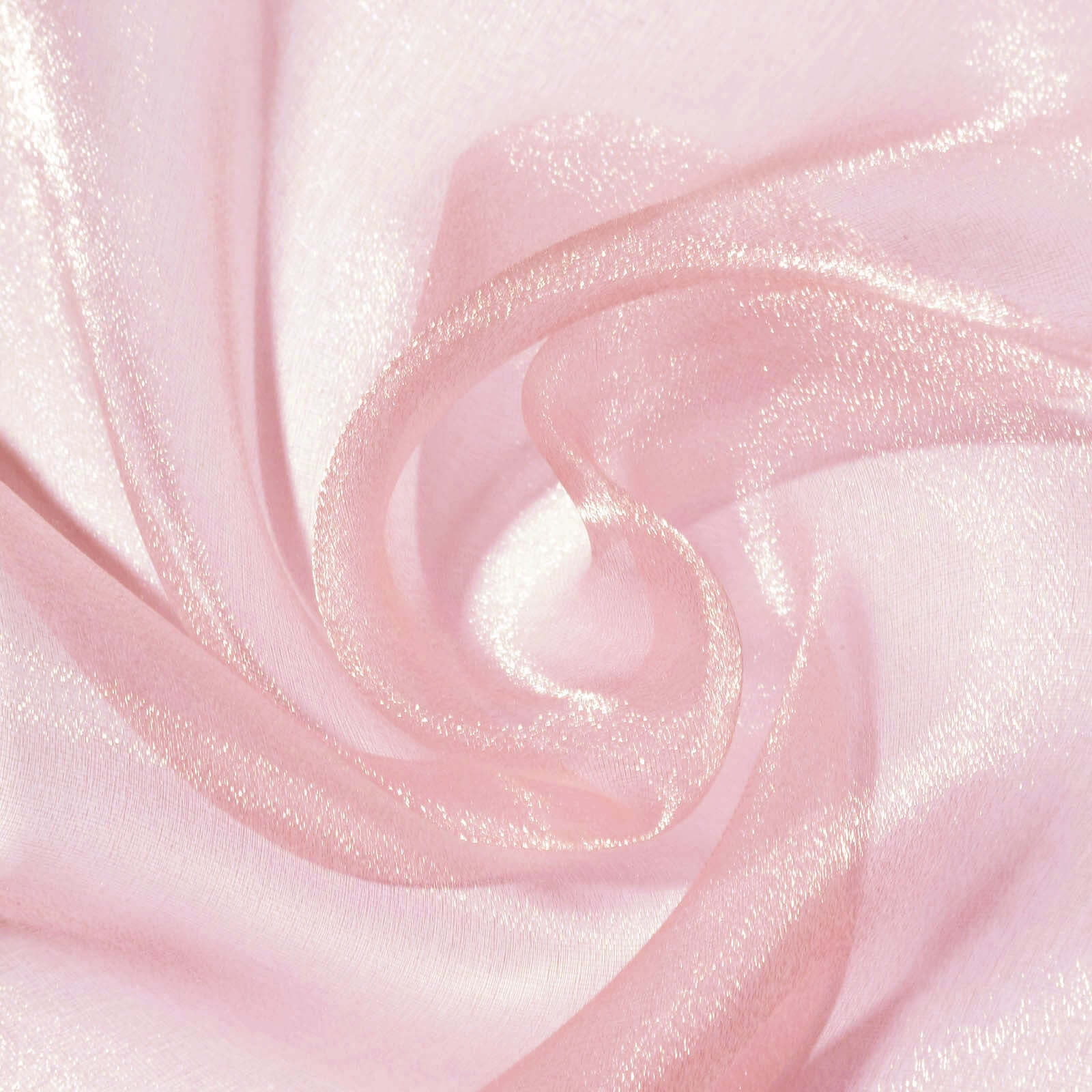 12"x10yd Blush Sheer Chiffon Fabric Bolt, DIY Voile Drapery Fabric