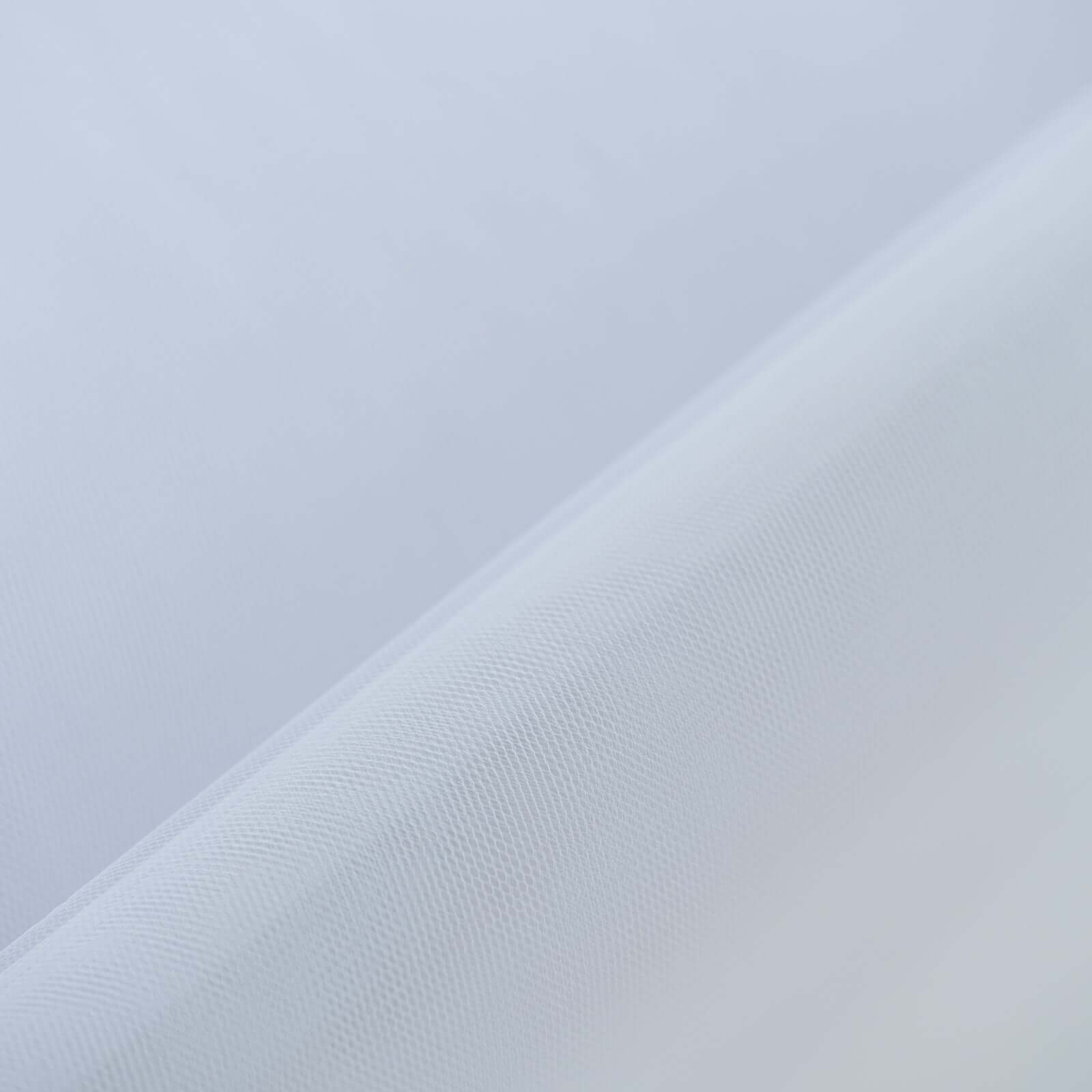 108"x50 Yards White Tulle Fabric Bolt, DIY Craft Fabric Roll
