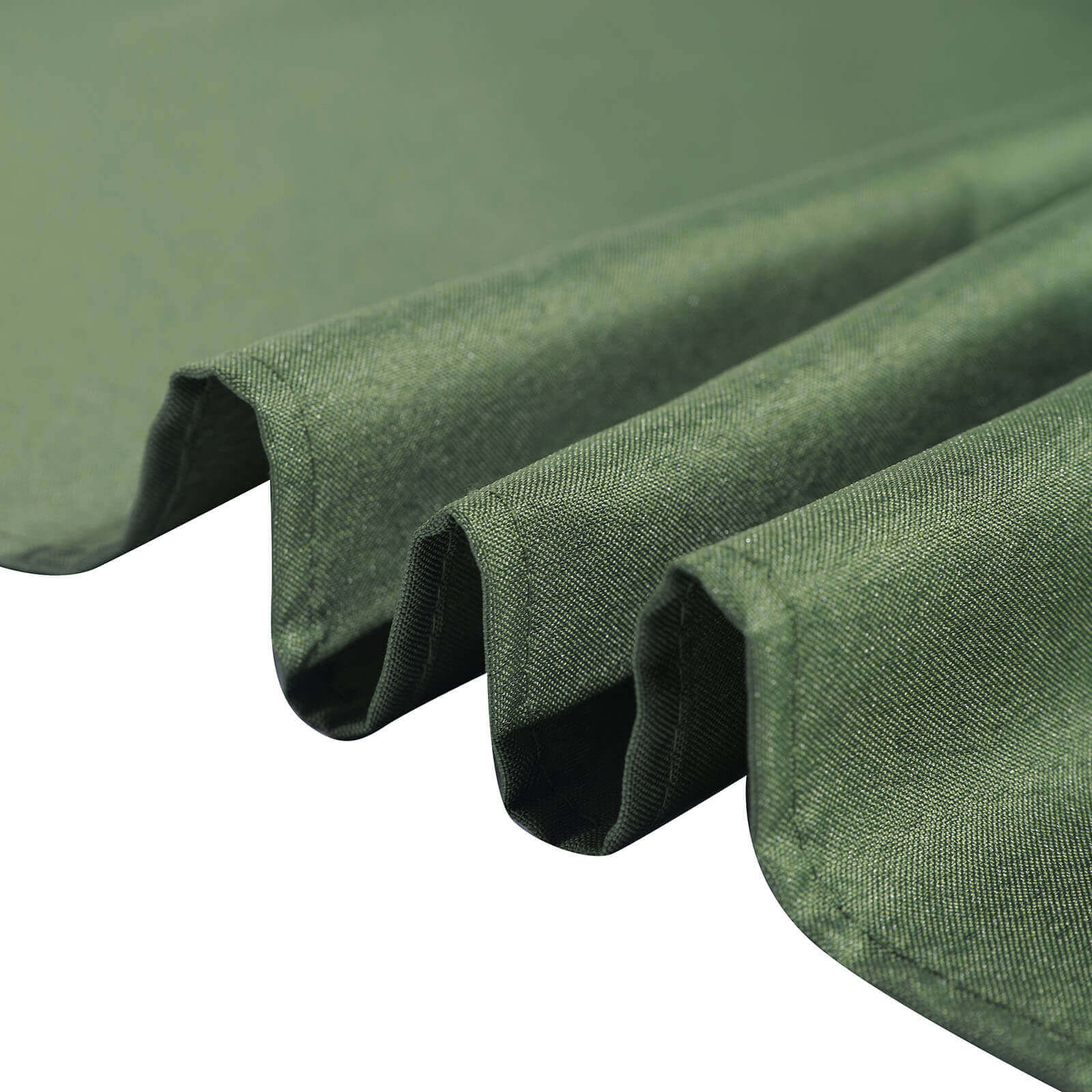 Polyester 90"x90" Table Overlay Square Tablecloth Olive Green - Wrinkle-Resistant & Durable Table Cover