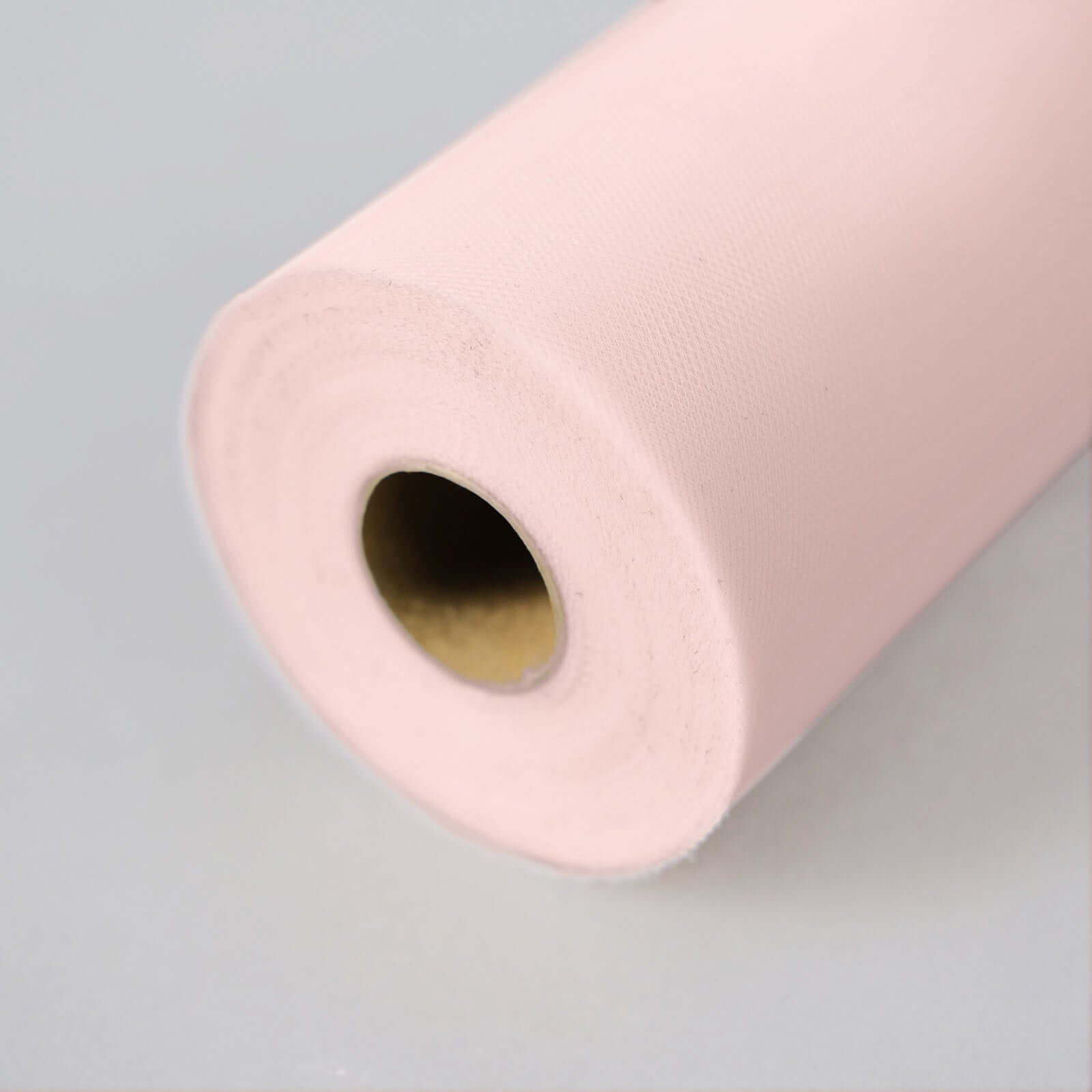 6"x100 Yards Blush Tulle Fabric Bolt, Sheer Fabric Spool Roll For Crafts