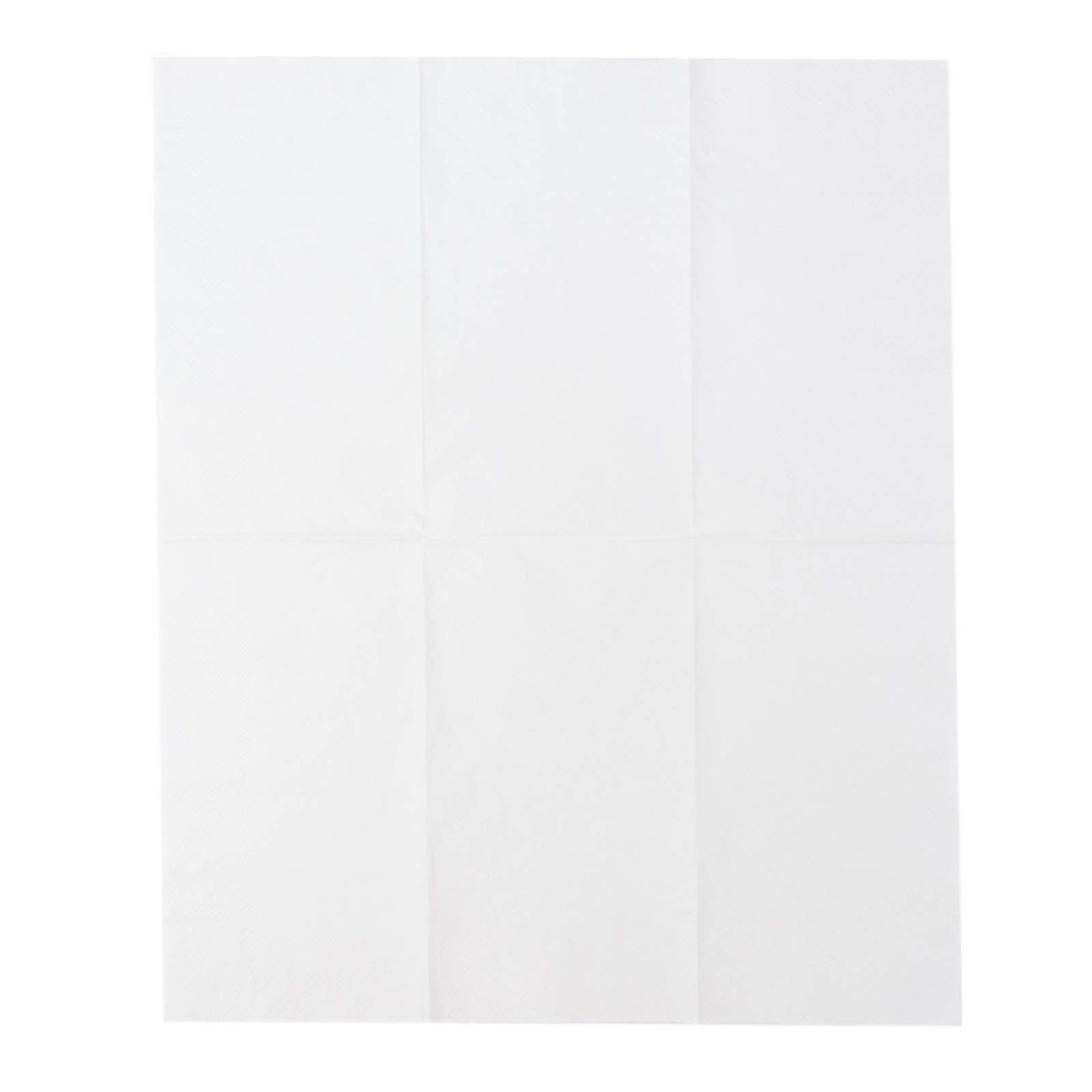 50-Pack Paper Napkins Soft White - Disposable 2-Ply Cocktail and Beverage Napkins for Weddings