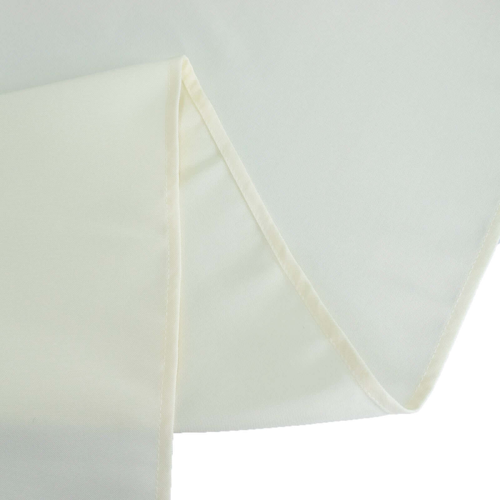 Premium Polyester 54"x96" Rectangle Tablecloth Ivory - Durable 220GSM Stain-Resistant Fabric Table Cover