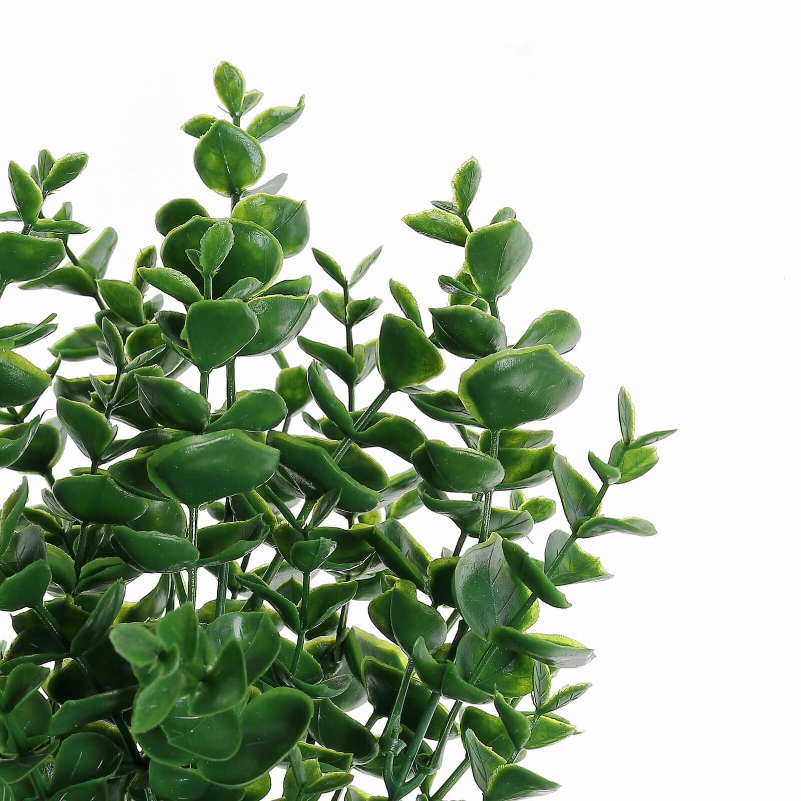 3 Stems 13" Artificial Eucalyptus Bush, Faux Greenery Bouquet Plants