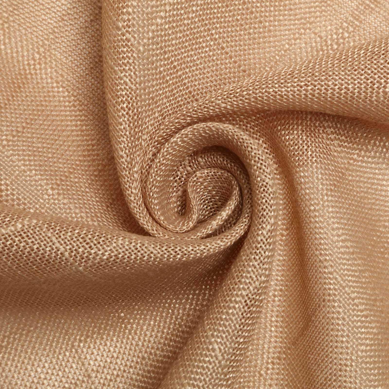 5 Pack Faux Linen 20"x20" Napkins Natural - Slubby Textured & Wrinkle Resistant Cloth Napkins