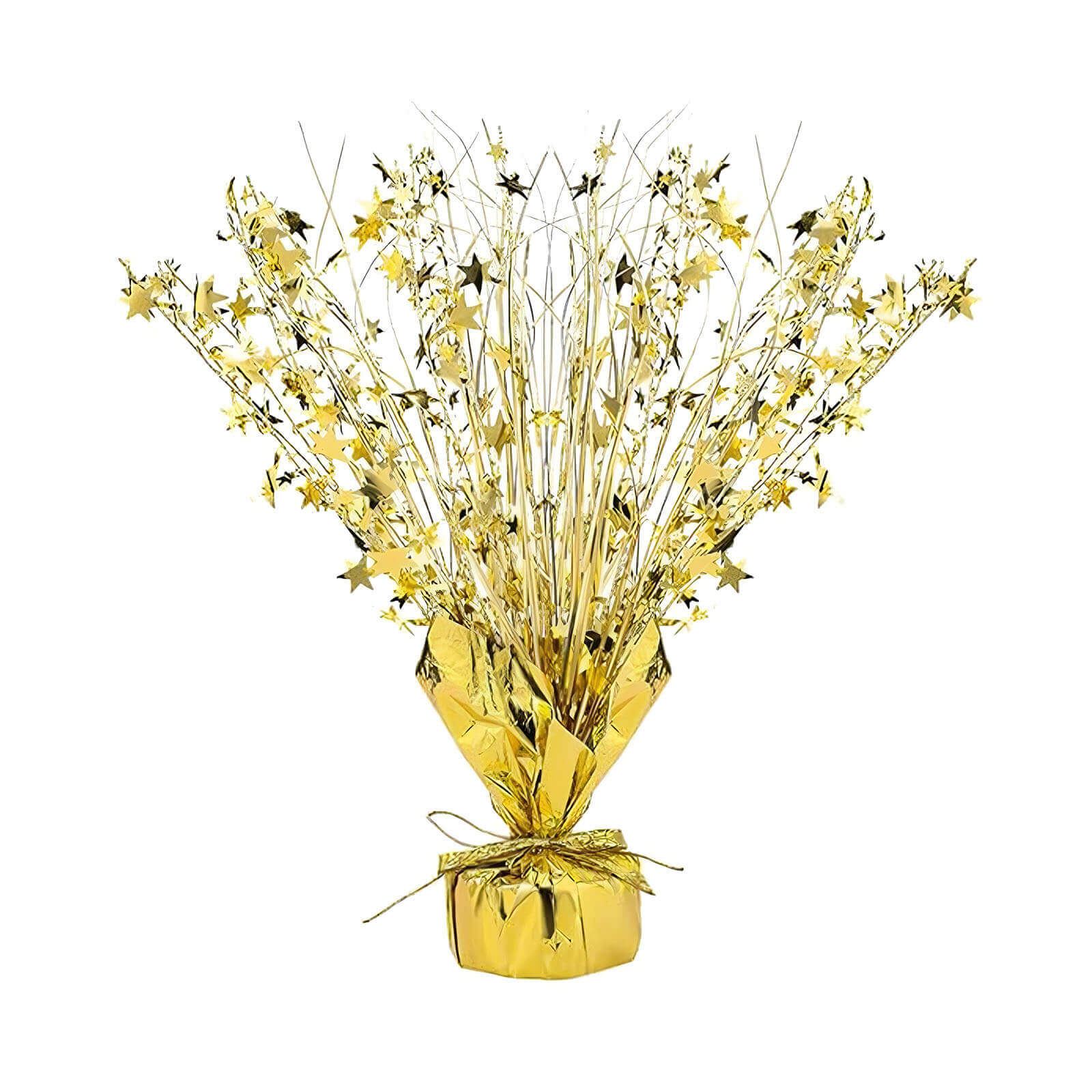 6-Pack Metallic Gold Star Foil Spray Centerpiece Table Decorations, Free-Standing Gleam 'N Burst Party Accessories Eye-Catching Design 13"