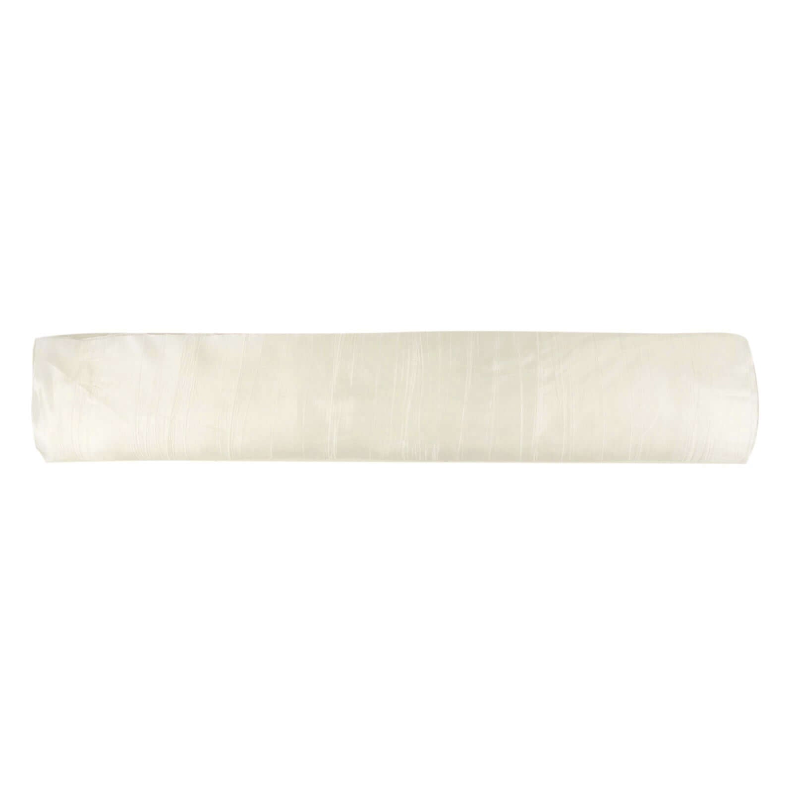 54"x10 Yards Ivory Accordion Crinkle Taffeta Fabric Bolt