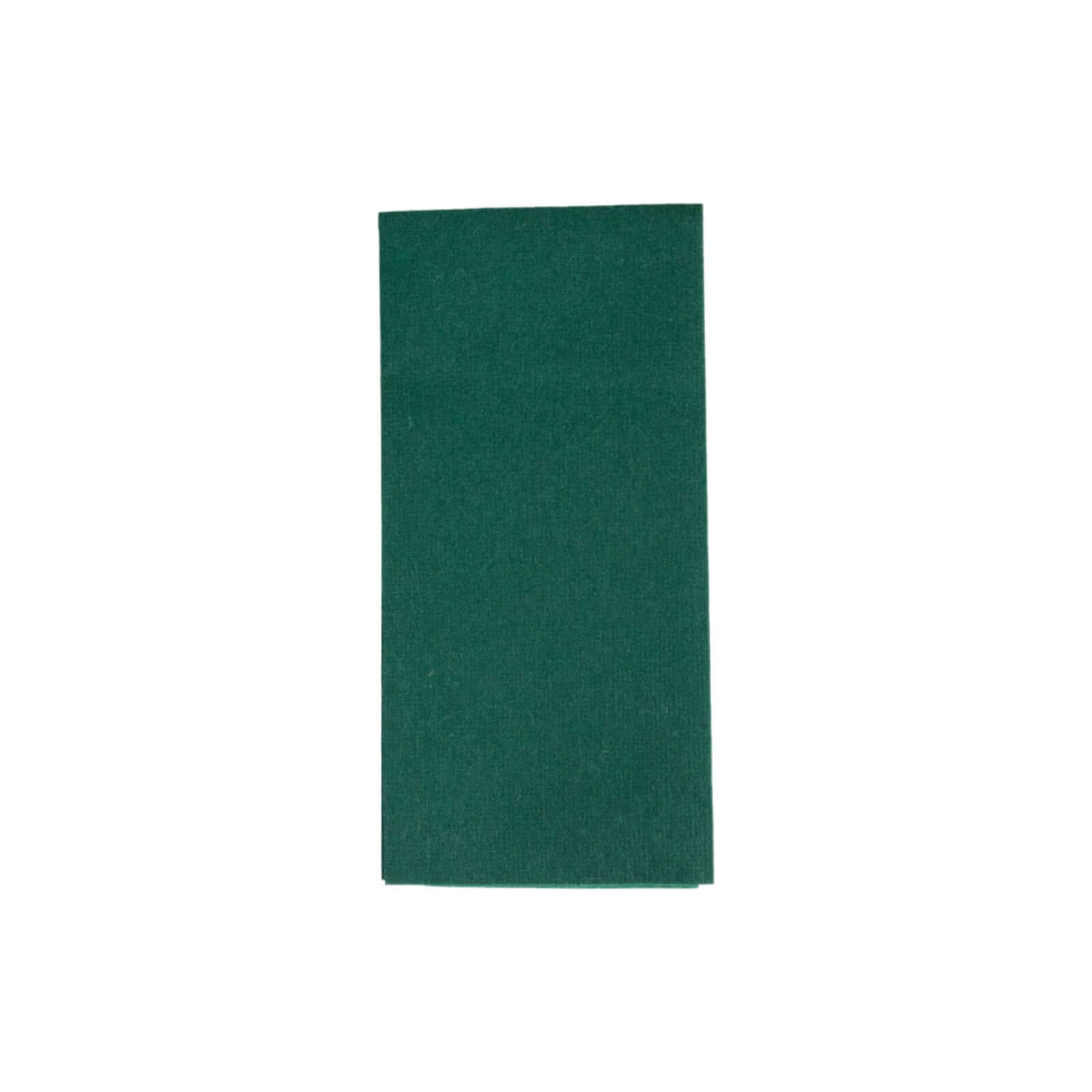 20-Pack Paper Linen-Like Napkins Hunter Emerald Green - Disposable Hygienic Airlaid Guest Towels 8.5"x4"