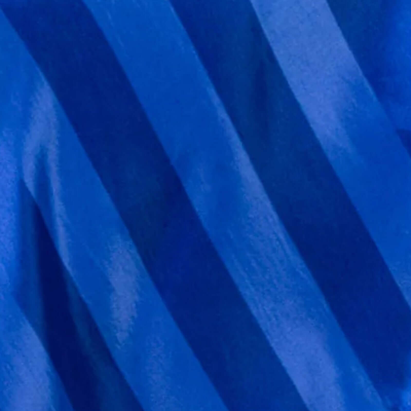 Satin 72"x72" Table Overlay Square Tablecloth Royal Blue - Stripe Table Topper