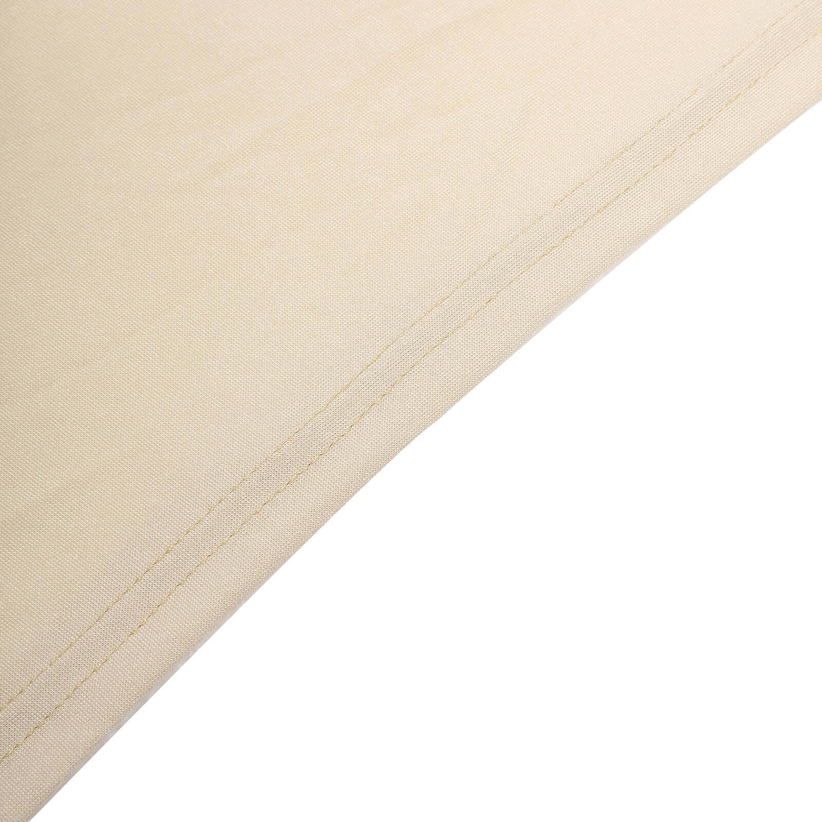 Stretch Spandex 96"x30" Rectangle Table Cover Beige - Durable Form-Fitting Tablecloth