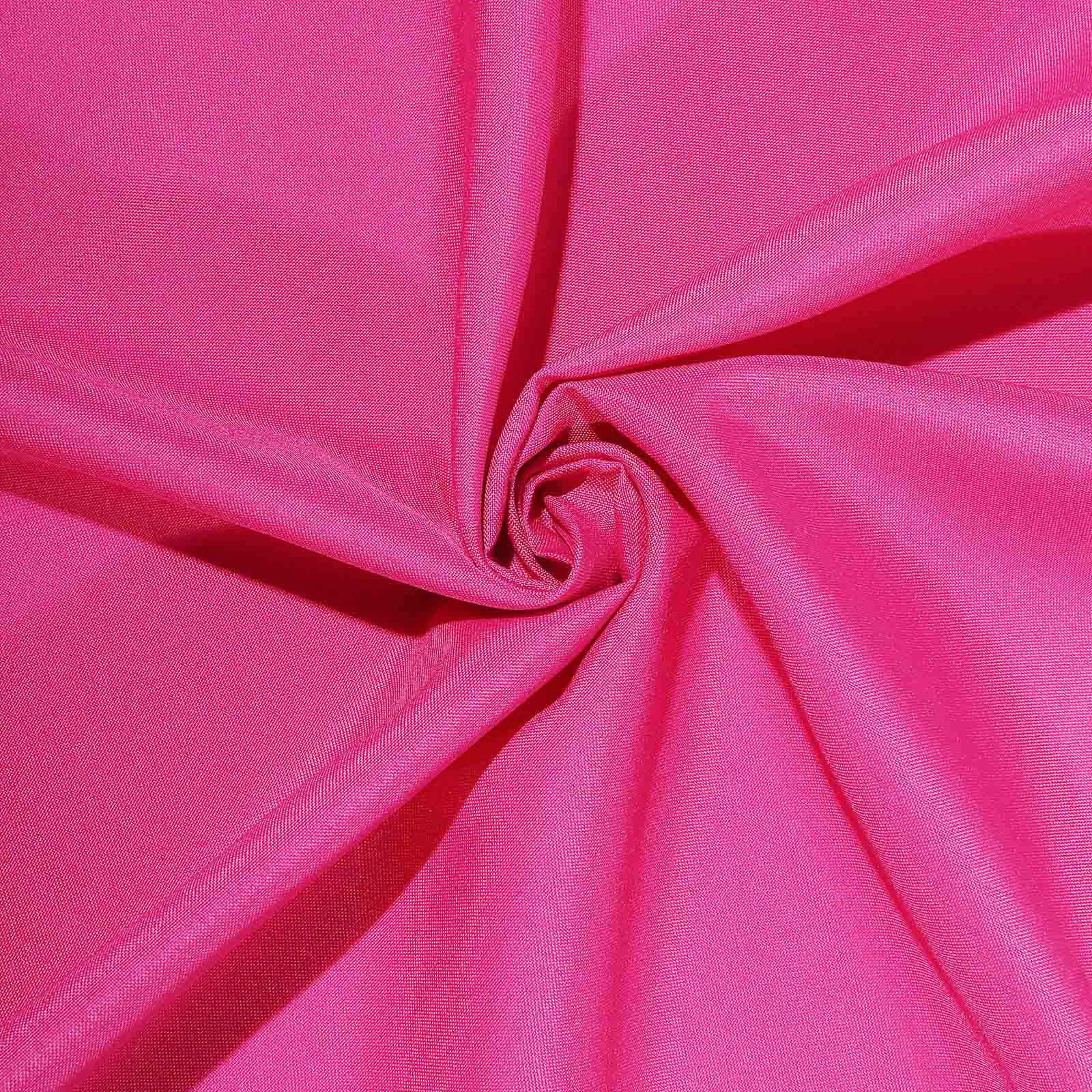 Polyester Square 90"x90" Tablecloth Fuchsia - Wrinkle-Resistant & Durable Table Cover