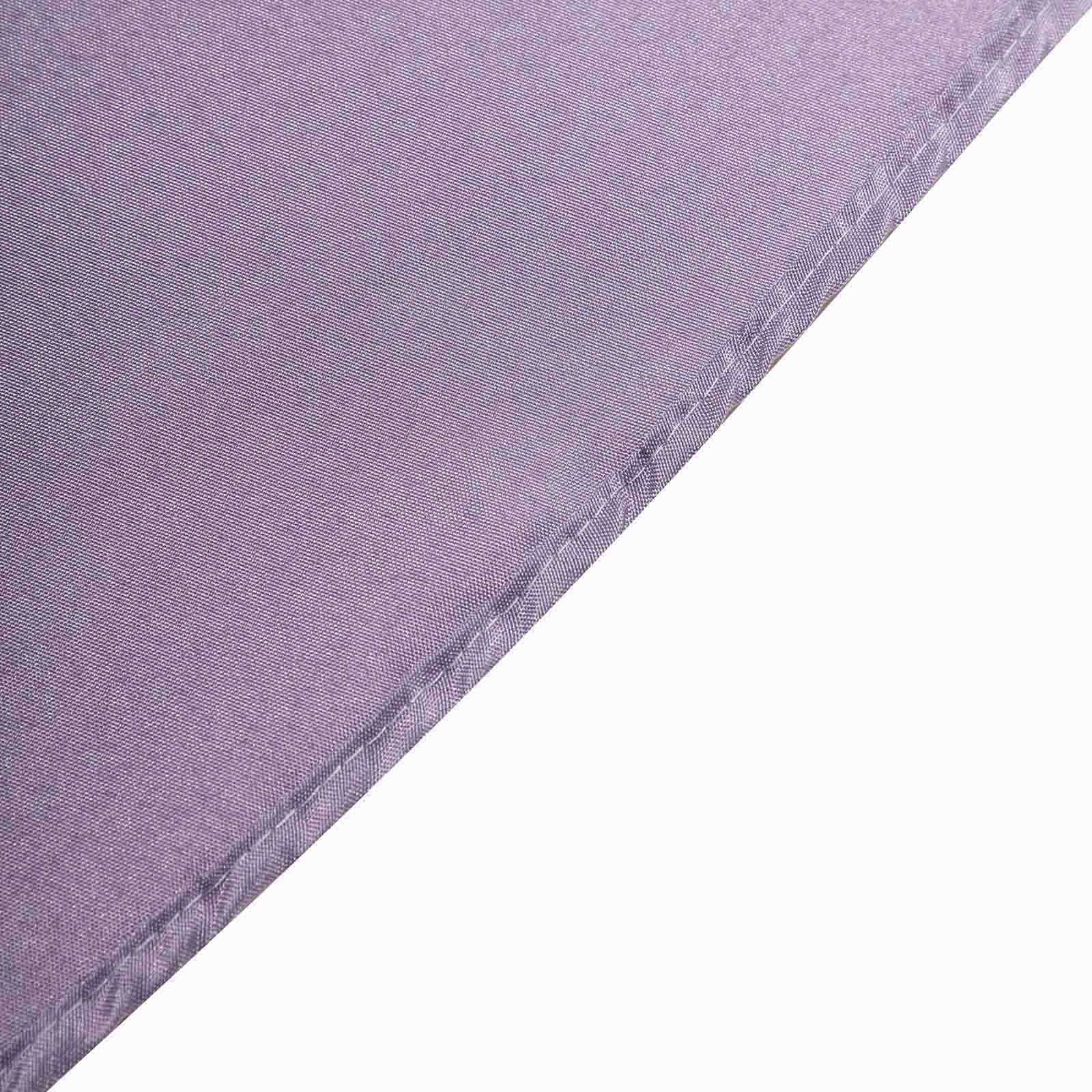 Polyester Square 90"x90" Tablecloth Violet Amethyst - Wrinkle-Resistant & Durable Table Cover