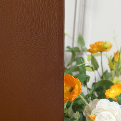 Set of 2 Brown Spandex Fitted Wedding Arch Covers for Round Top and Double Arch Chiara Backdrop Stands - 6ft,8ft
