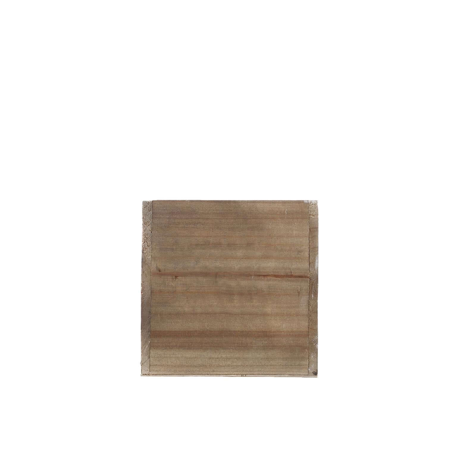 Natural Wood Planter Rectangular Box 30"x6"- Durable Decor with Removable Plastic Liner for Tables