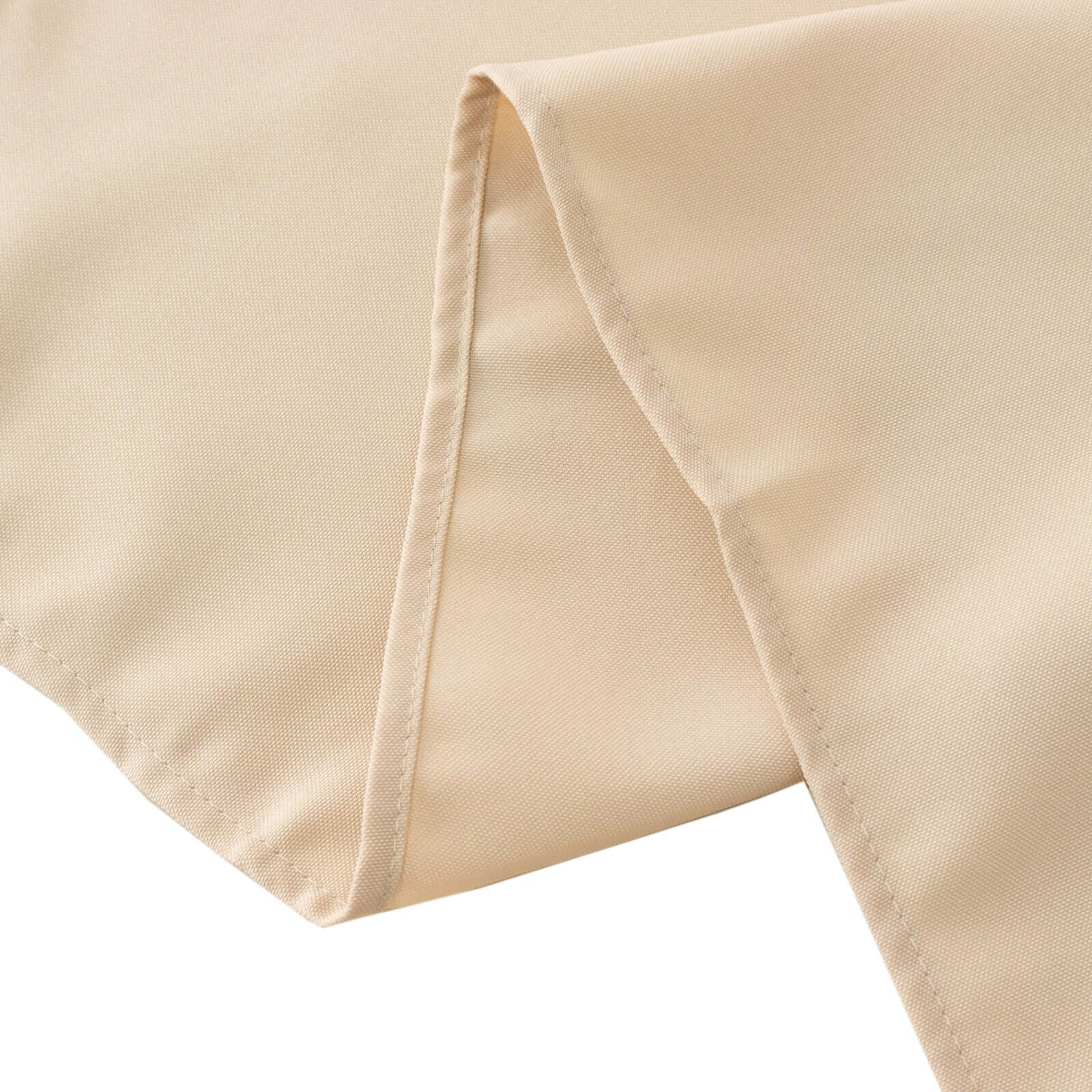 Premium Polyester 70"x70" Table Overlay Square Tablecloth Beige 220GSM Wrinkle-Resistant Table Cover