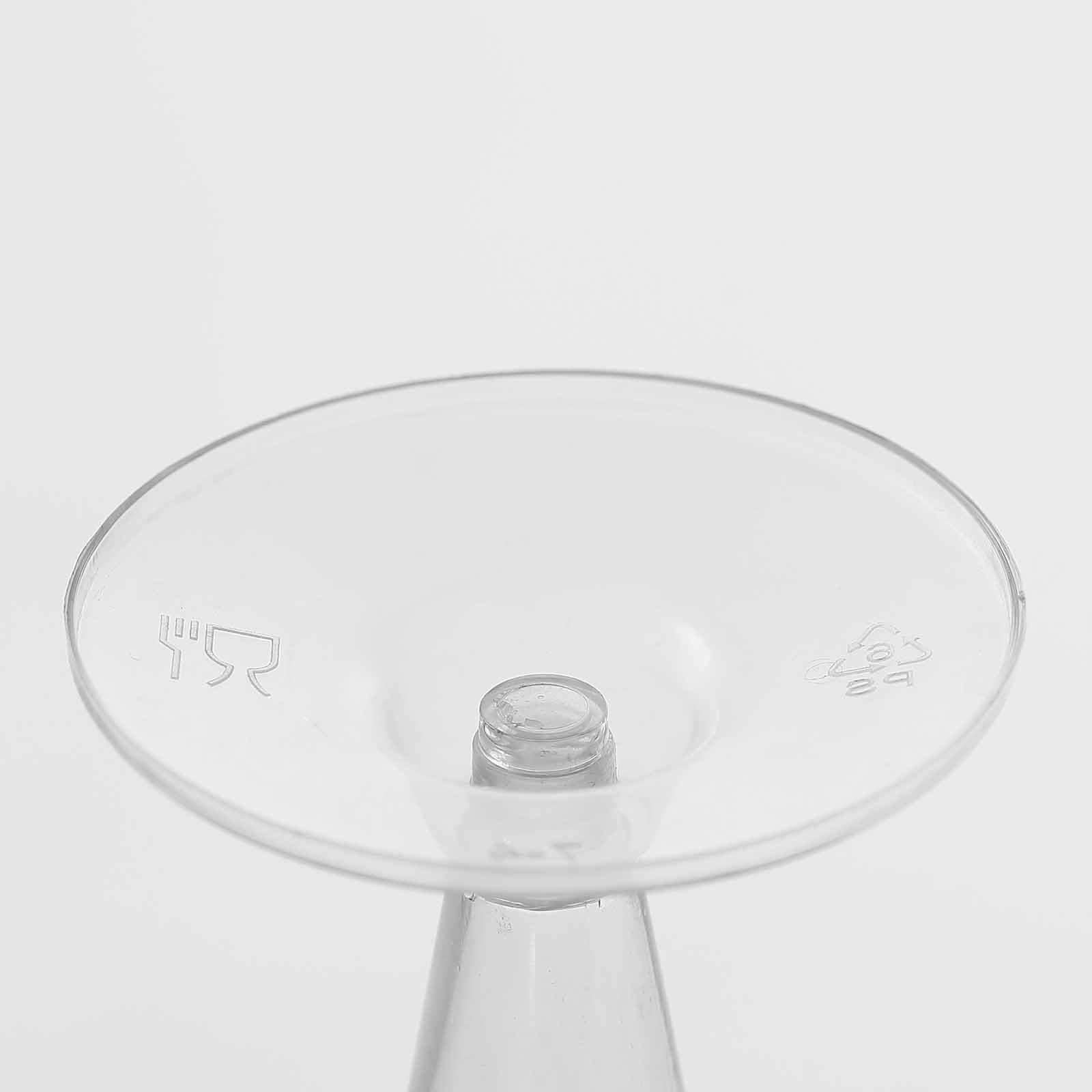 12-Pack Plastic Champagne Flutes Trumpet Clear - Durable Disposable Toasting Glasses 7oz