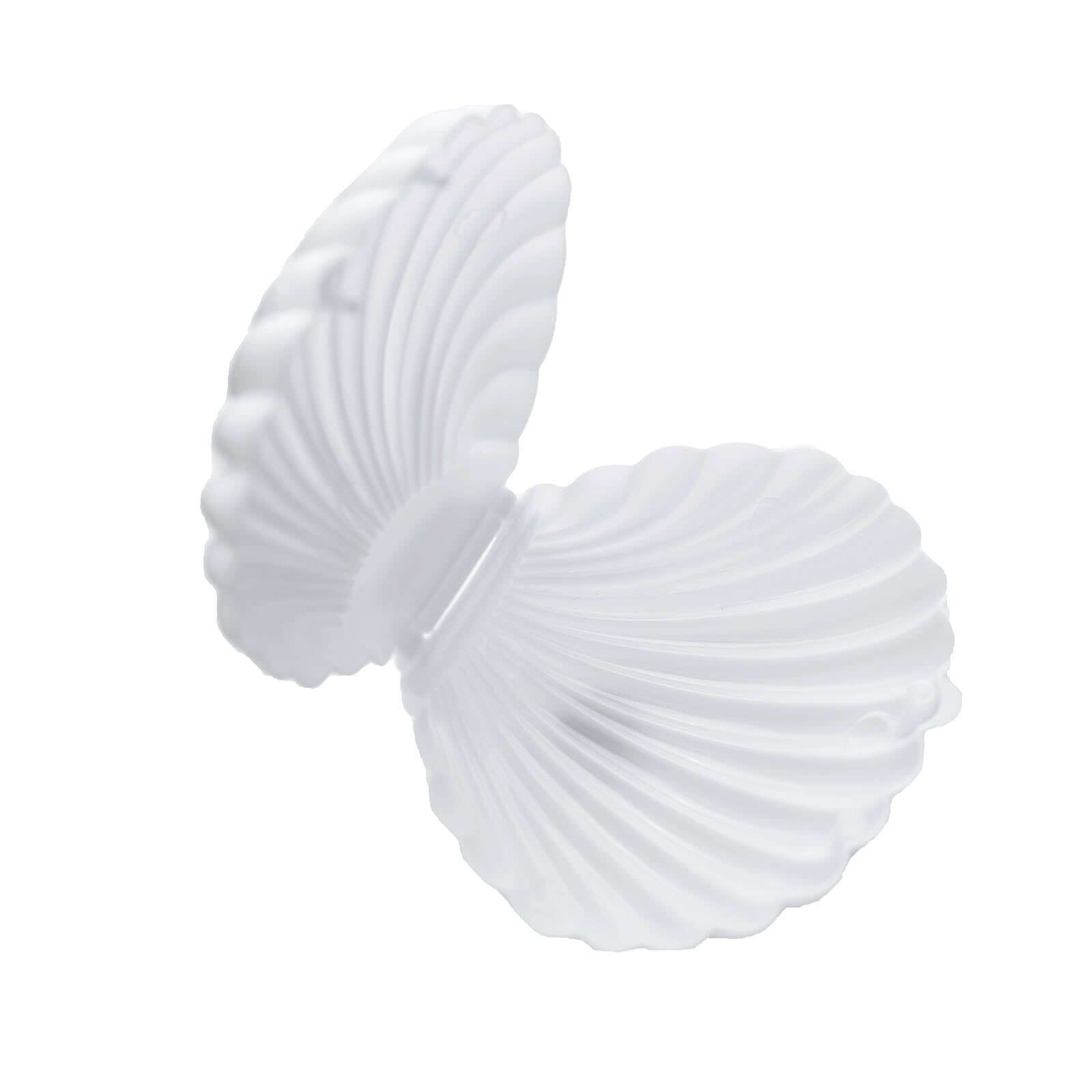 12-Pack Seashell Candy Container Gift Boxes White Beach Theme - Decorative Mini Favor Boxes for Jewelry 3.5"