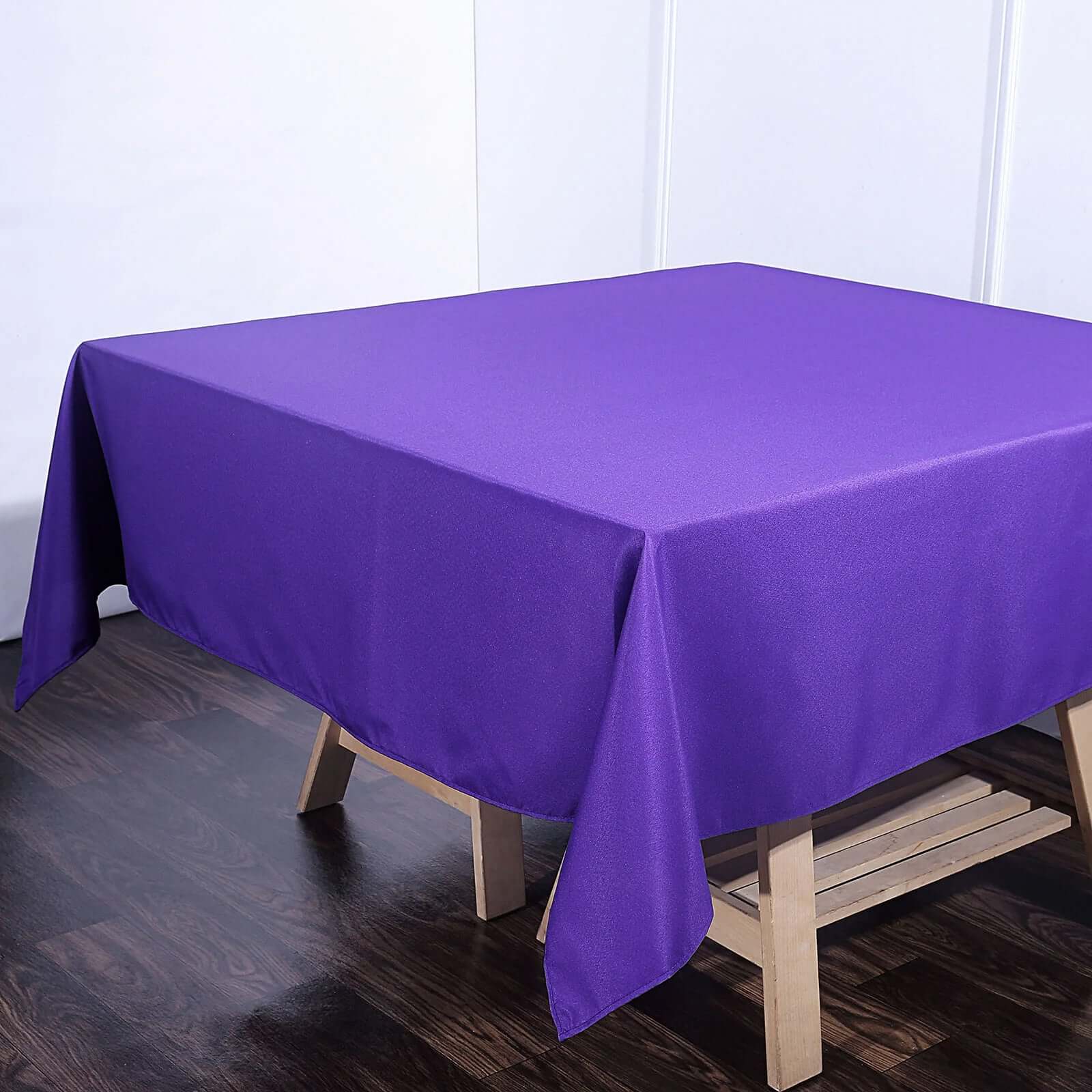 Polyester Square 70"x70" Tablecloth Purple - Wrinkle-Resistant & Durable Table Cover