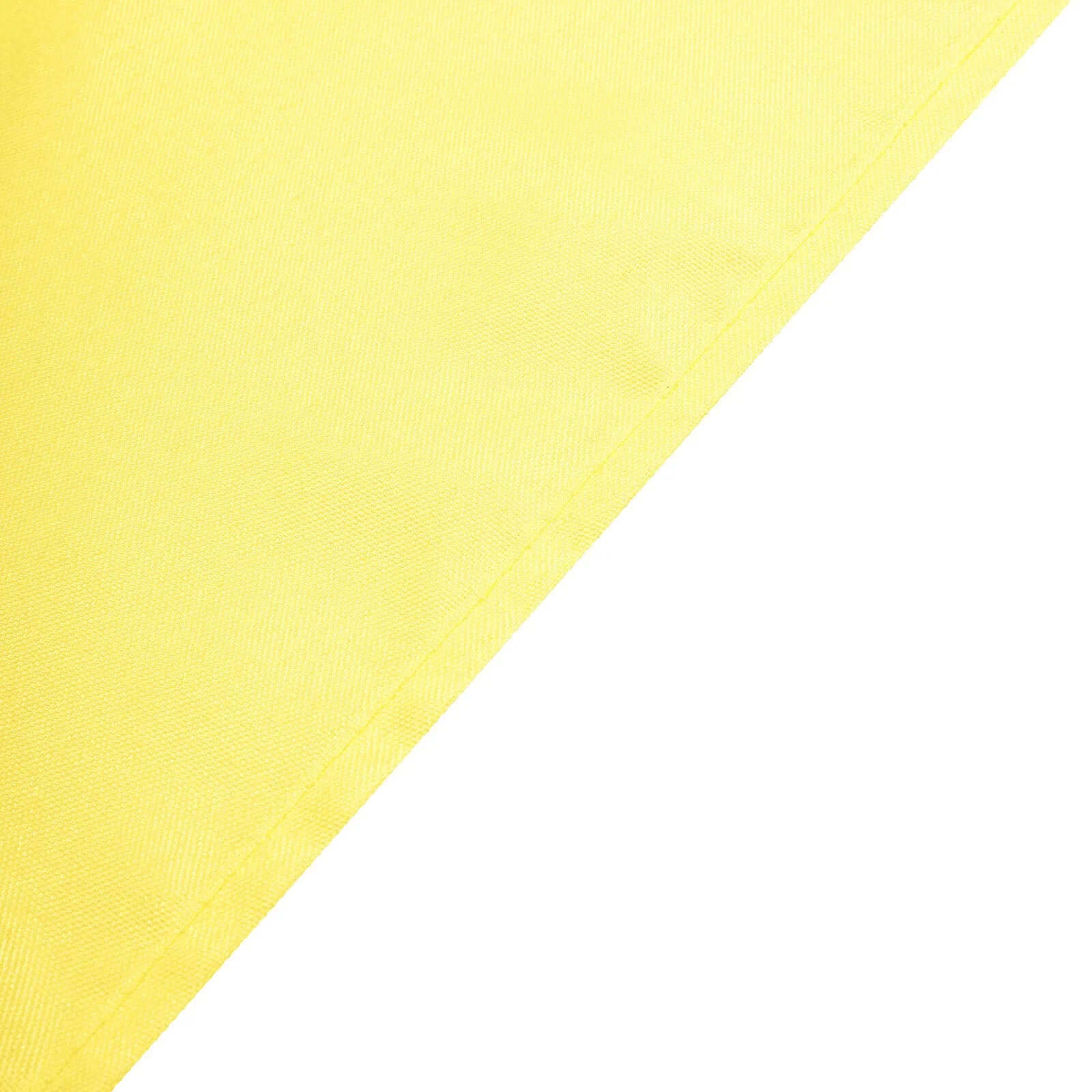 Polyester Square 90"x90" Tablecloth Yellow - Wrinkle-Resistant & Durable Table Cover