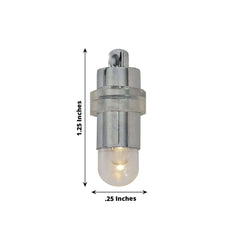 12-Pack Balloon Lights Bullet Design Warm White - Waterproof LED Centerpiece Filler Lights