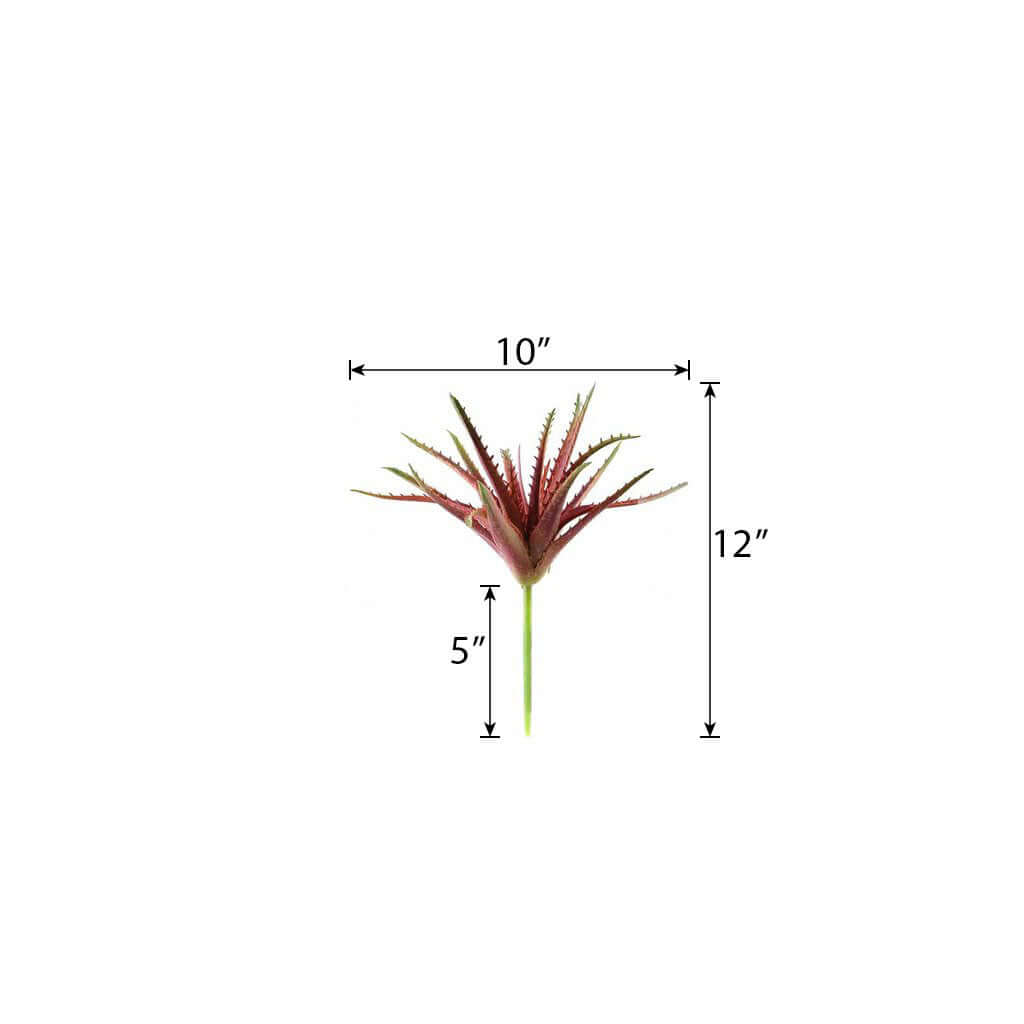 3 Pack 12" Artificial PVC Aloe Cameronii Decorative Succulent Plants