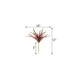 3 Pack 12" Artificial PVC Aloe Cameronii Decorative Succulent Plants