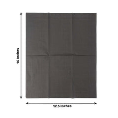 50-Pack Paper Napkins Soft Black - Disposable 2-Ply Cocktail and Beverage Napkins for Weddings