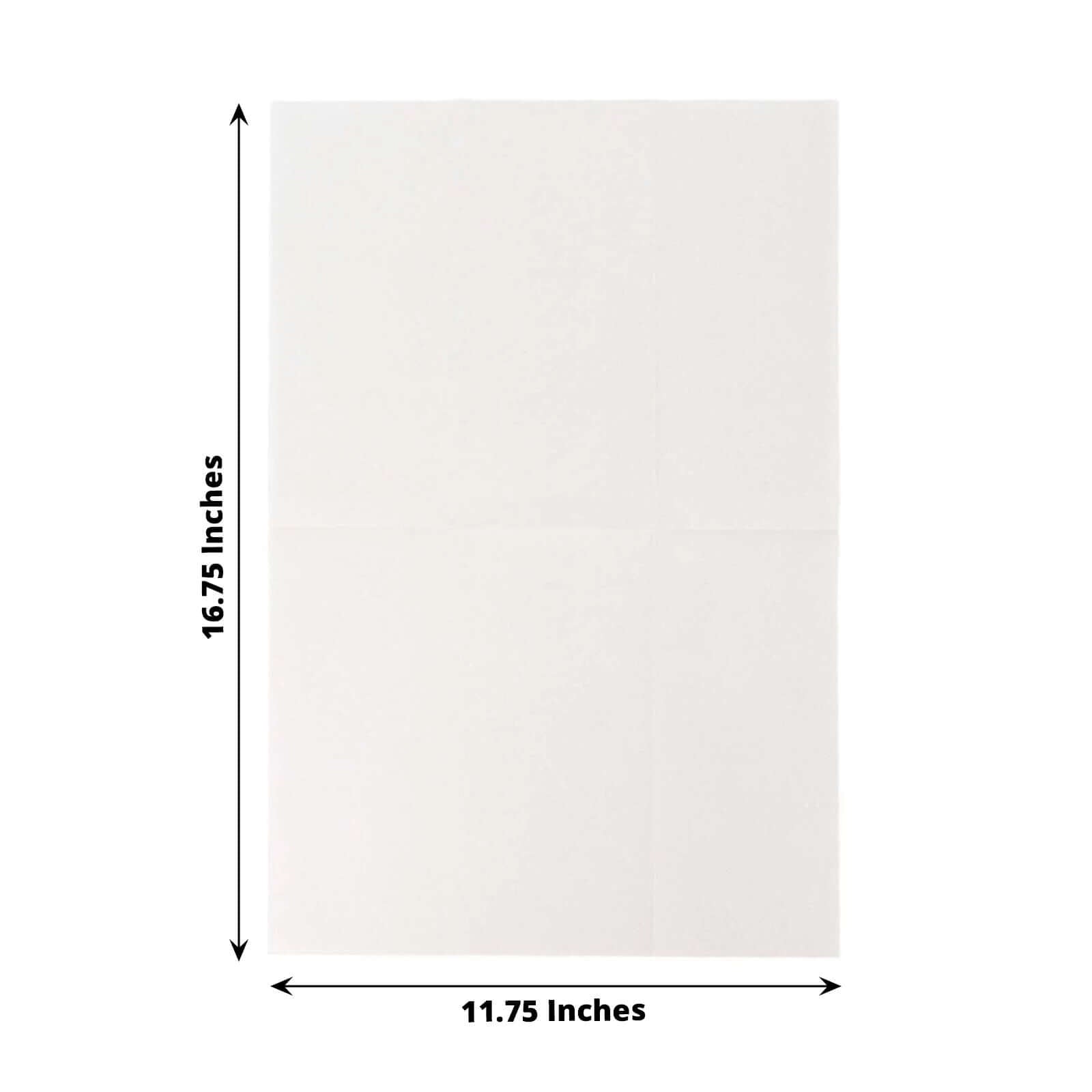 20-Pack Paper Linen-Like Napkins White - Disposable Hygienic Airlaid Guest Towels 8.5"x4"