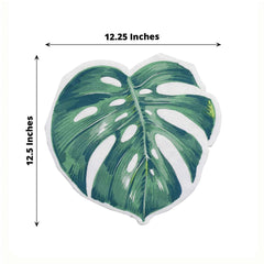 20-Pack Paper Cocktail Napkins with Tropical Leaf Design Green - Stylish Disposable Napkins for Events