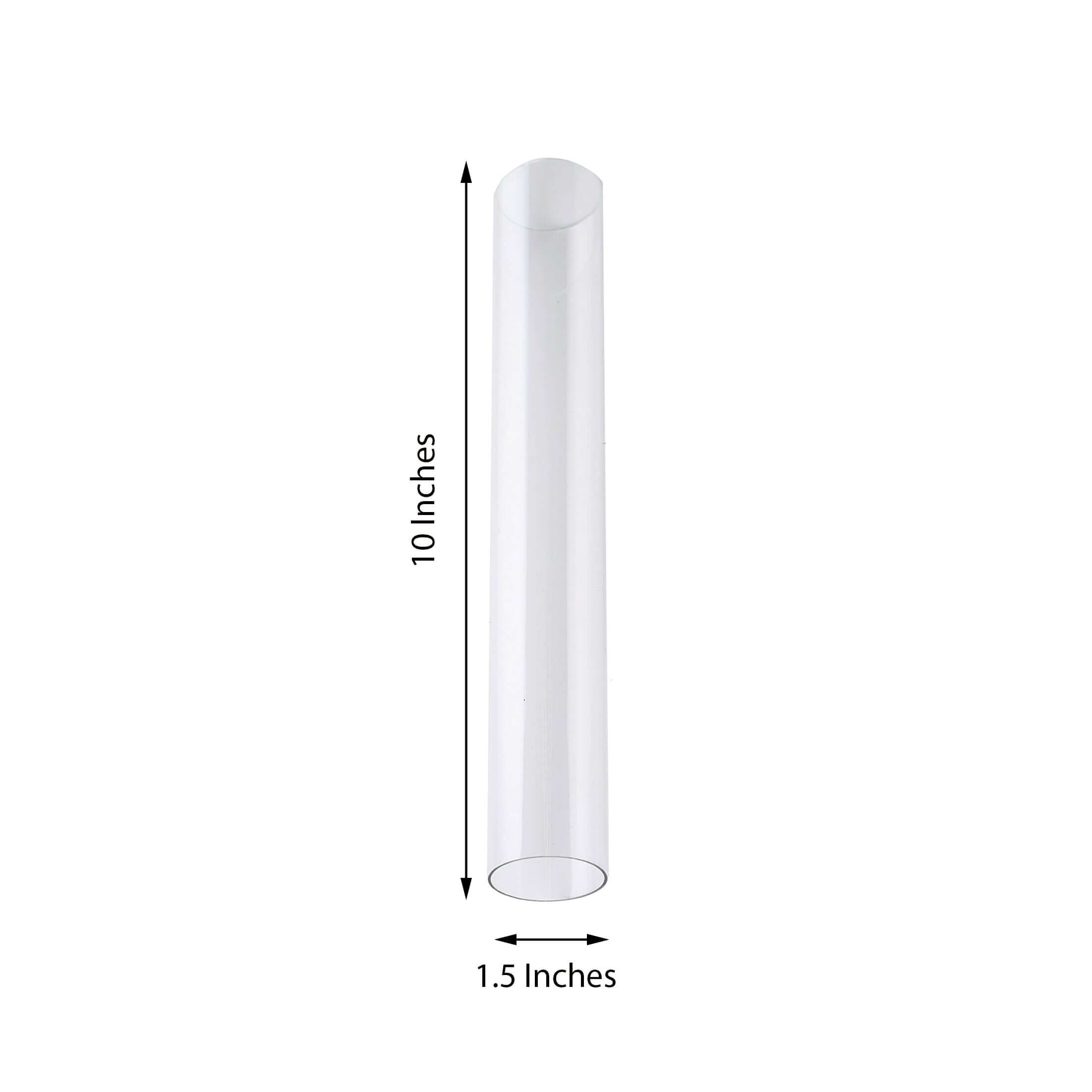 Acrylic Cake Stand Tubes Clear DIY Customizable Design - Tiered Cupcake Dessert Tower Poles 10"