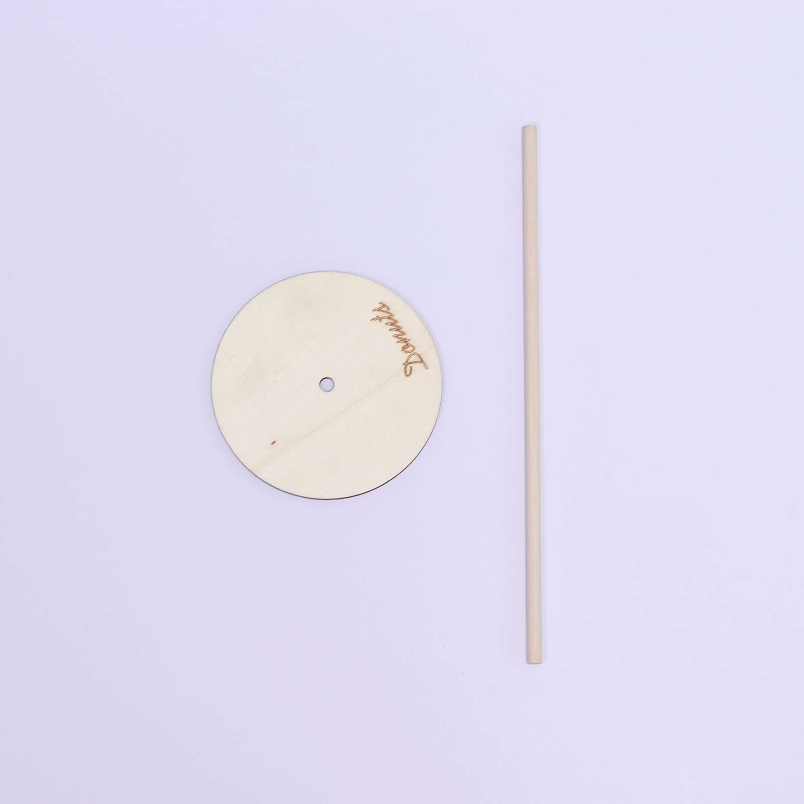 2-Pack Wooden Donut Stand Tower - Detachable Doughnut Rack Holder for Rustic Chic Dessert Tables