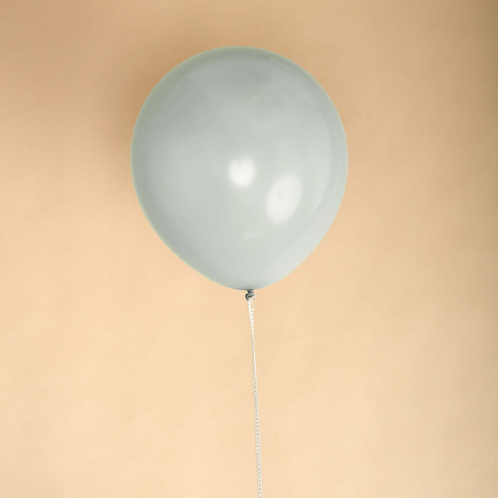 10 Pack 18" Matte Pastel Silver Helium or Air Latex Party Balloons