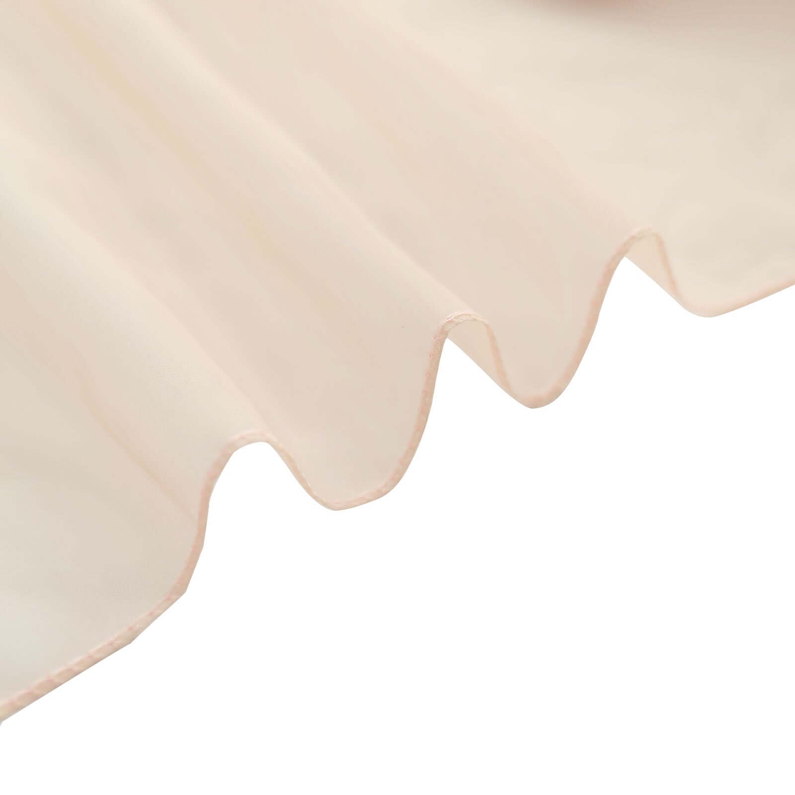 Premium Chiffon 6ft Table Runner Nude - Flowy & Lightweight Table Decor