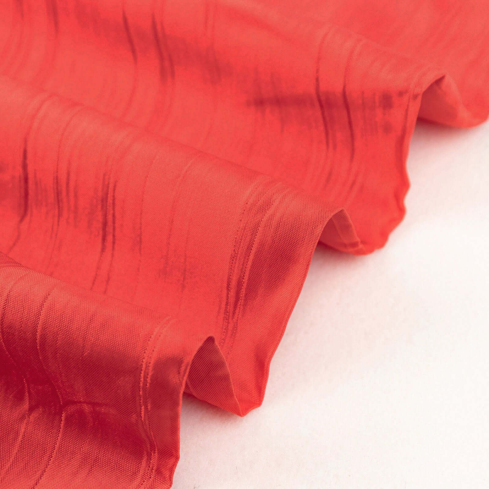 54"x10 Yards Red Accordion Crinkle Taffeta Fabric Bolt