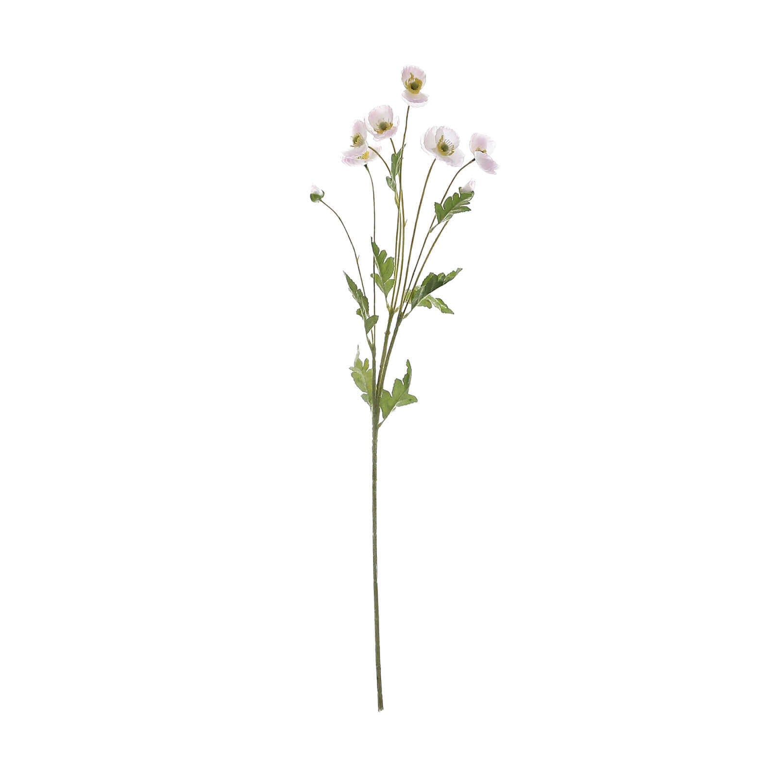 2 Stems 33" Blush Artificial Silk Poppy Flower Bouquet Bushes