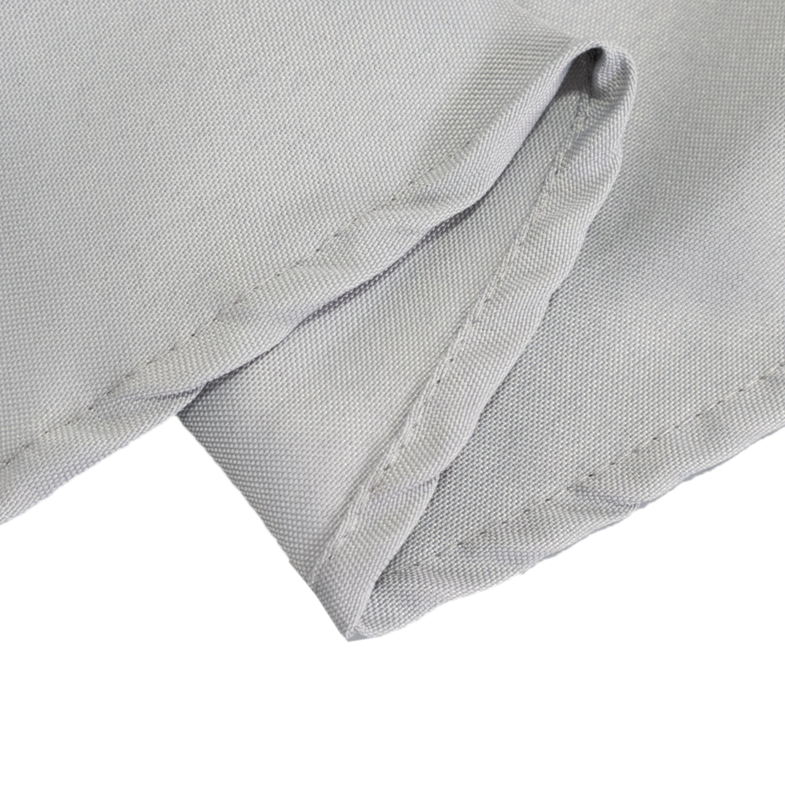 Premium Polyester 90" Round Tablecloth Silver - Stain and Wrinkle-Resistant Design with 220GSM Thickness Table Cover