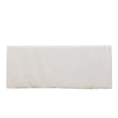 Premium Polyester 6ft Rectangle Tablecloth White Durable Fitted 220GSM Table Cover for Trade Shows & Events