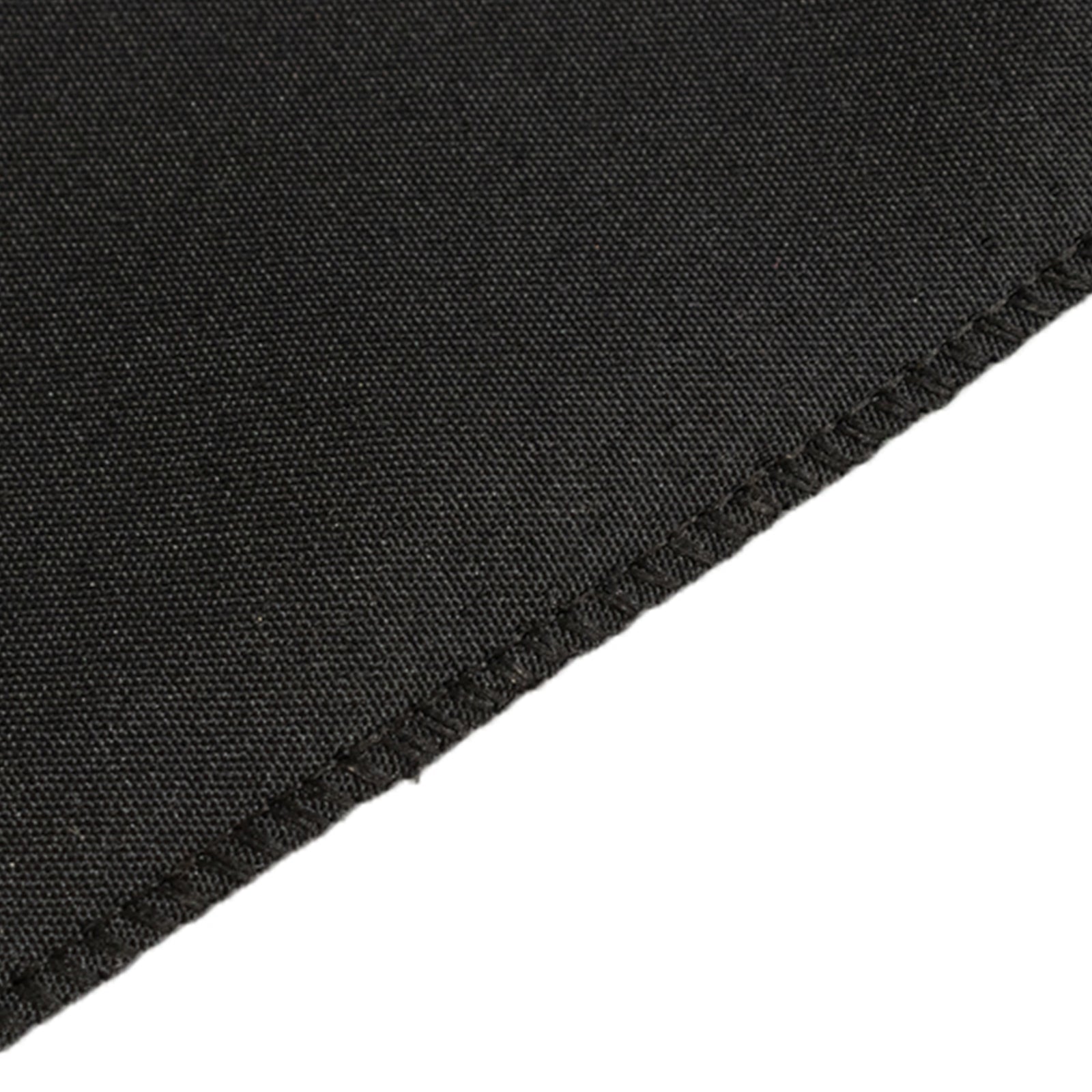 Fitted Polyester 48"x24"x42" Rectangle Tablecloth Black - Snug Fit for Elevated Tables