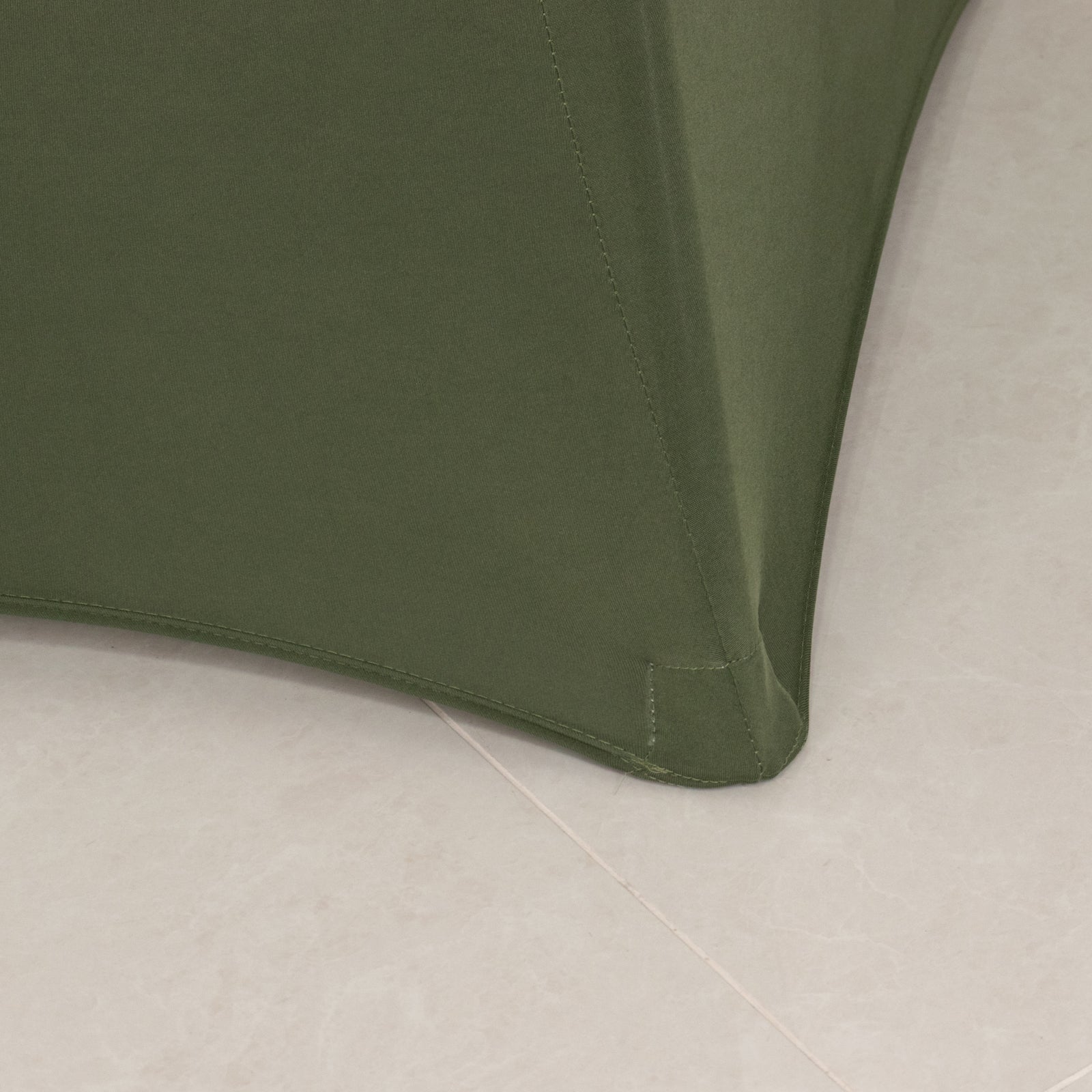 Spandex 24"-32" Round Cocktail Table Cover Dusty Sage Green - Easy to Maintain Stretch Fitted Highboy Tablecloth