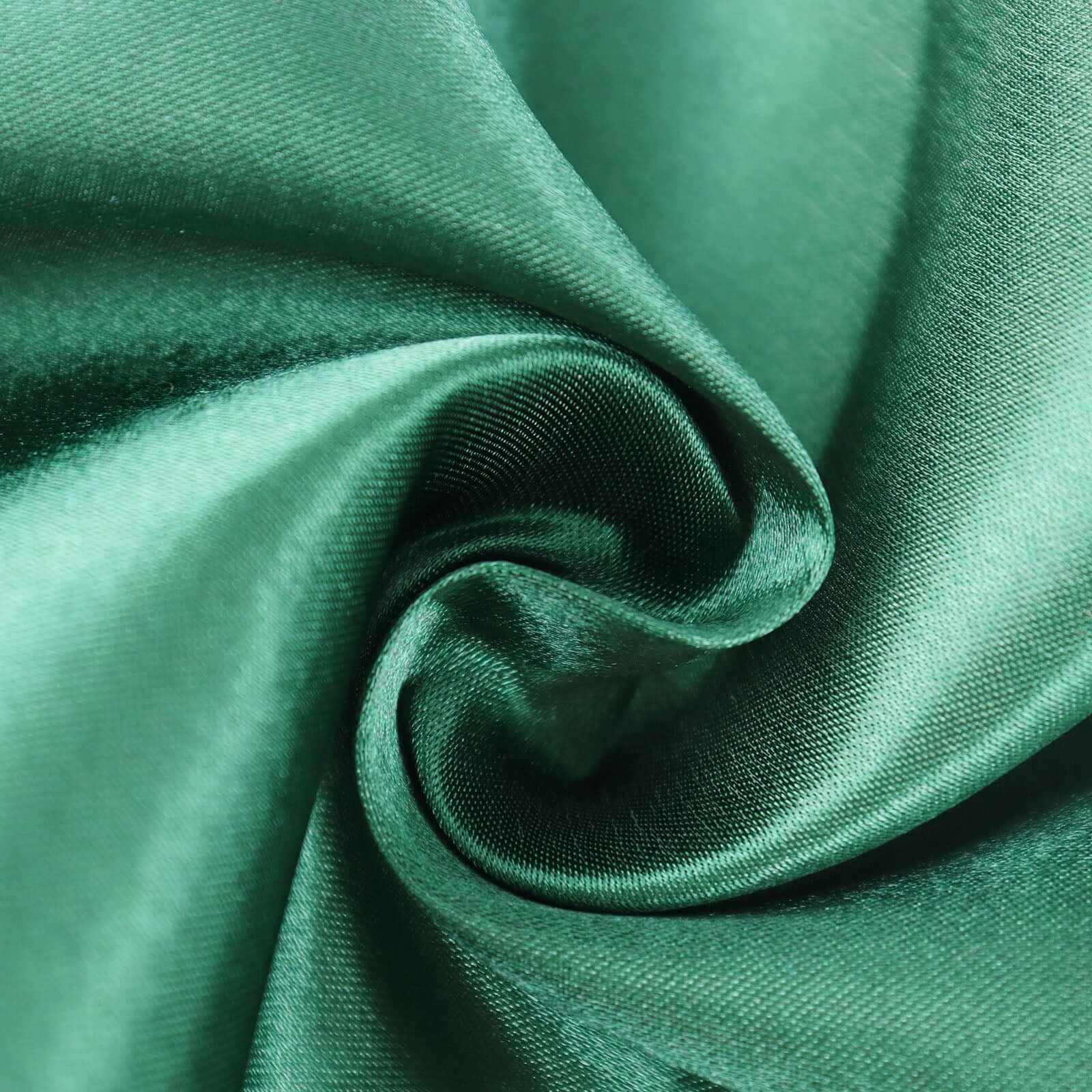 12"x10yd Hunter Emerald Green Satin Fabric Bolt, DIY Craft Wholesale Fabric
