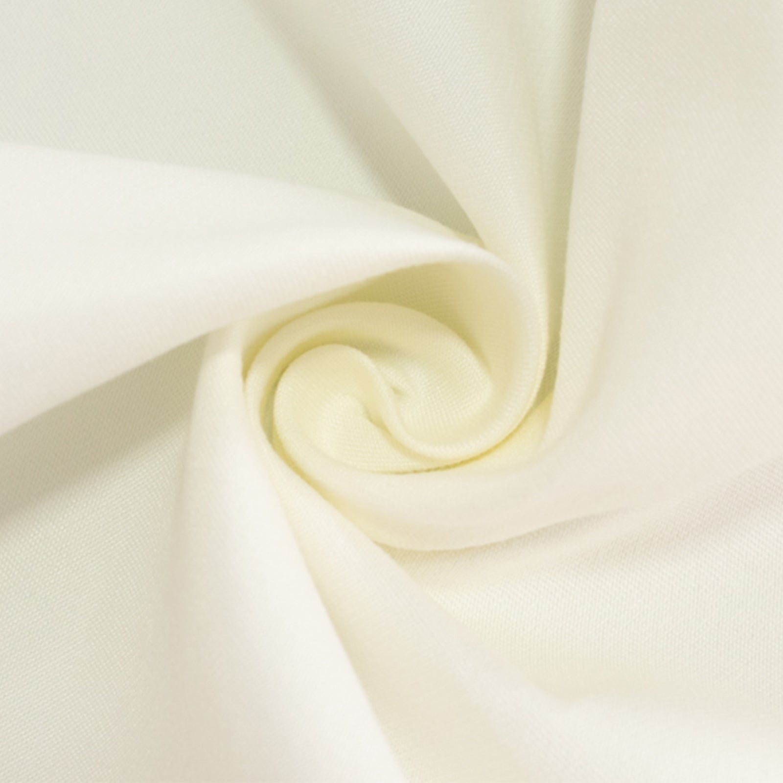 Cotton Blend 90"x132" Rectangle Tablecloth Ivory - Seamless Wrinkle-Resistant Table Cover