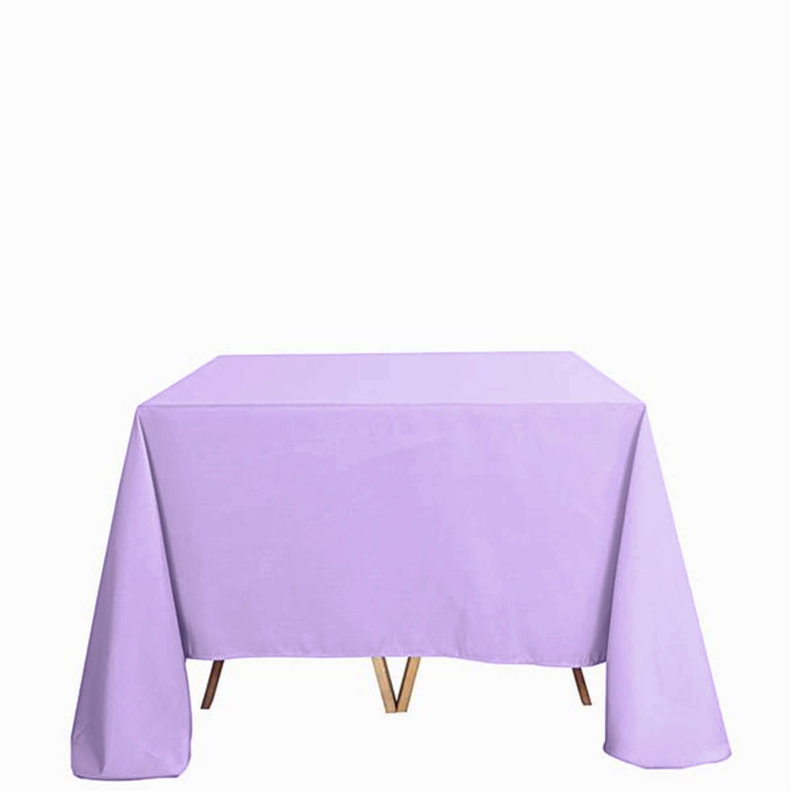 Polyester Square 90"x90" Tablecloth Lavender Lilac - Wrinkle-Resistant & Durable Table Cover