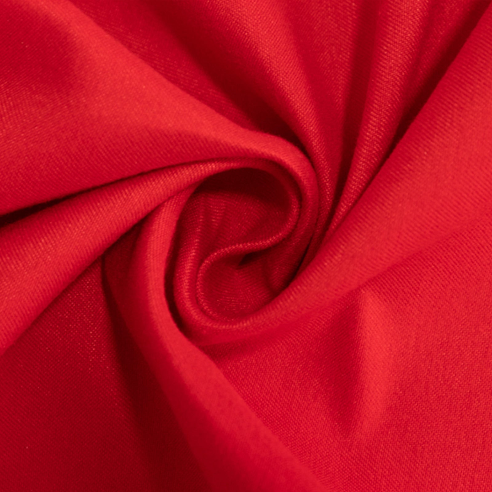 Cotton Blend 120" Round Tablecloth Red - Seamless Wrinkle-Resistant Table Cover