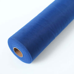 12"x100 Yards Royal Blue Tulle Fabric Bolt, Sheer Fabric Spool Roll For Crafts