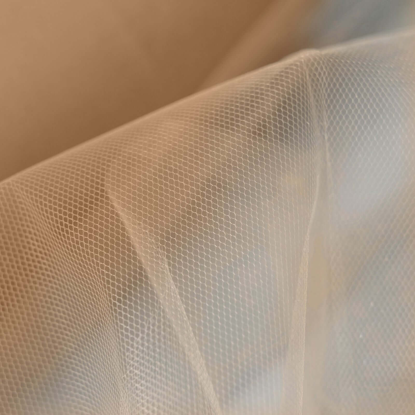 12"x100 Yards Natural Tulle Fabric Bolt, Sheer Fabric Spool Roll For Crafts