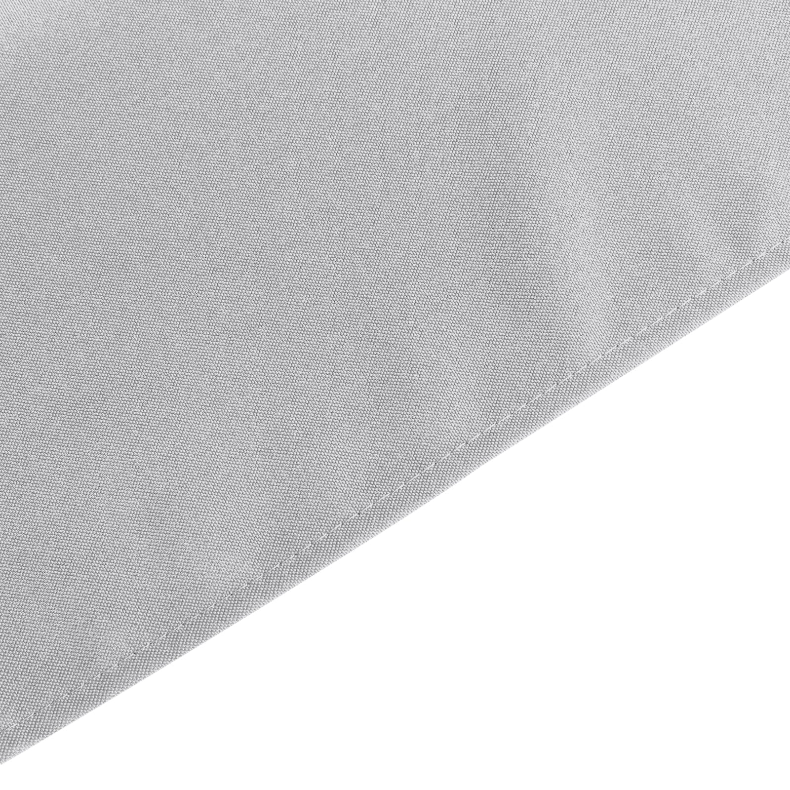 Premium Polyester 60"x126" Rectangle Tablecloth Silver - Stain-Resistant 220GSM Finish Table Cover