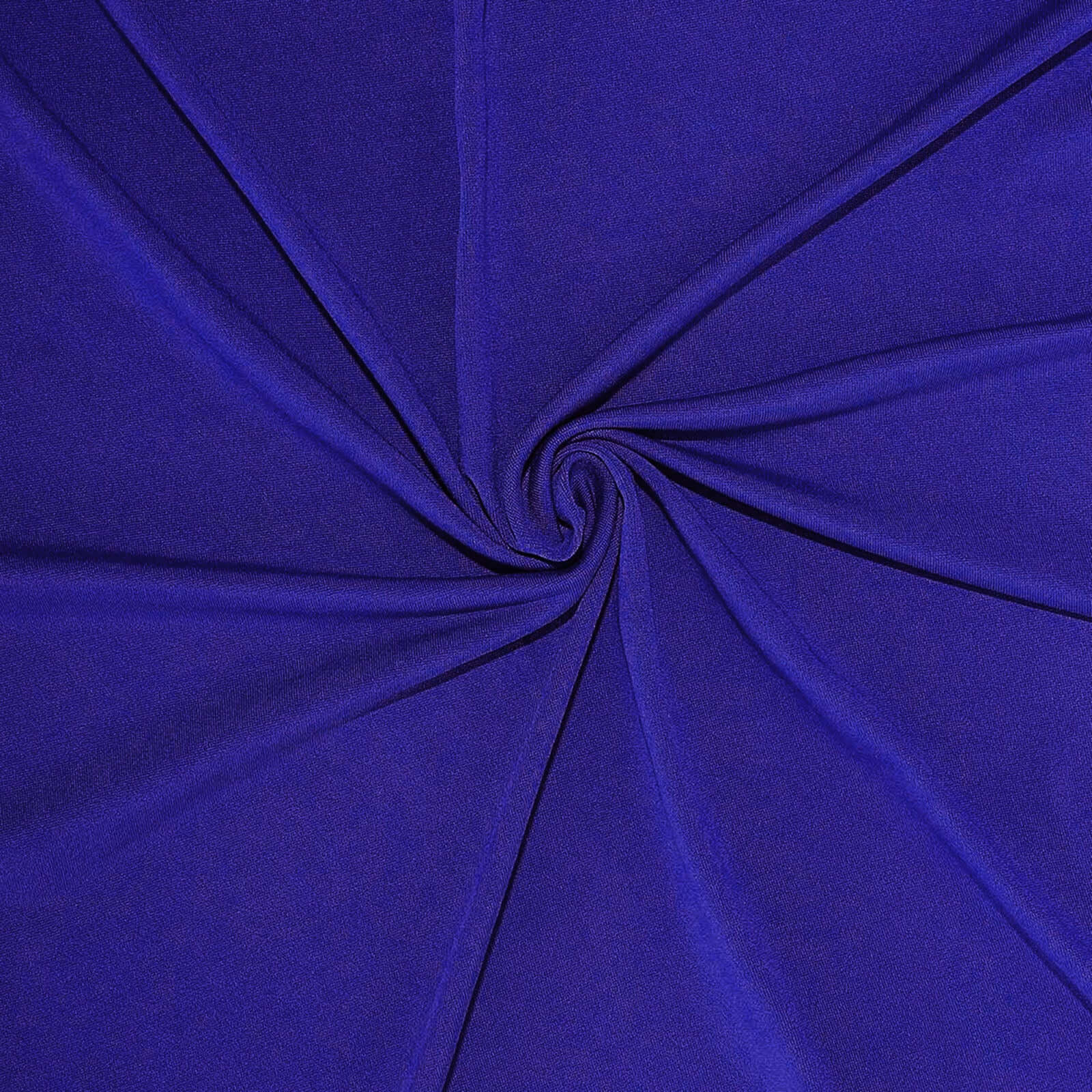 Spandex 24"-32" Round Cocktail Table Cover Royal Blue - Easy to Maintain Stretch Fitted Highboy Tablecloth